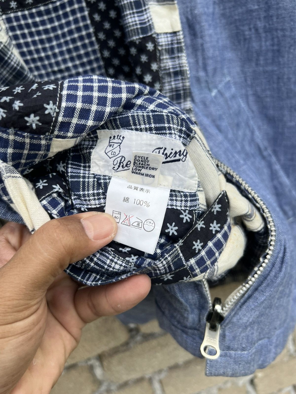 Japanese Brand Real Thing Patchwork Zipper Jacket Reversible Size US M / EU 48-50 / 2 - 9 Thumbnail