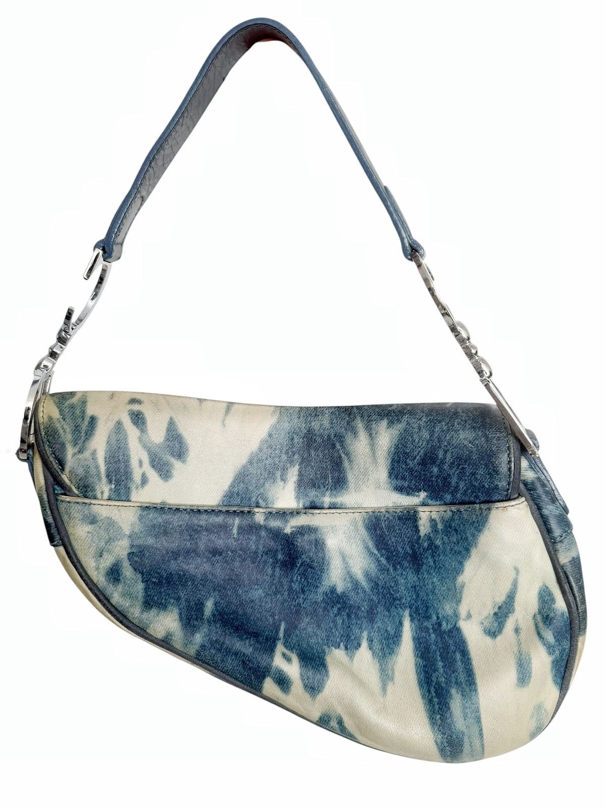 Dior Galliano Tie Dye Trompe L’oeil Saddle Bag Size ONE SIZE - 3 Thumbnail