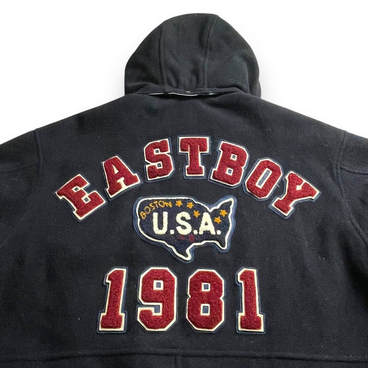 Japanese Brand VINTAGE EASTBOY EMBROIDERED SPELL OUT WOOL VARSITY JACKET Size US XL / EU 56 / 4 - 12 Thumbnail