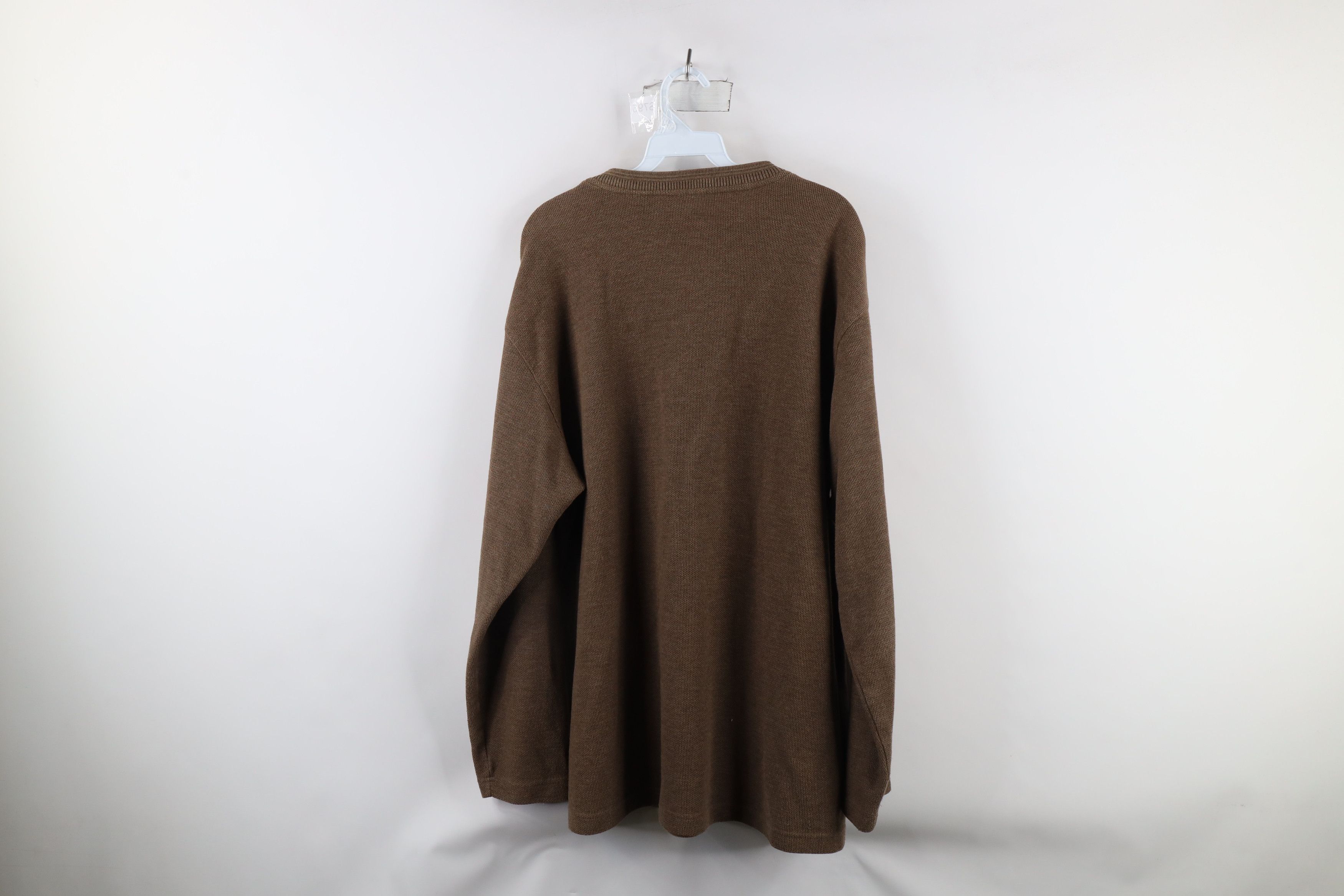 Vintage Vintage 90s Streetwear Waffle Knit Long Sleeve T-Shirt Size US L / EU 52-54 / 3 - 7 Thumbnail