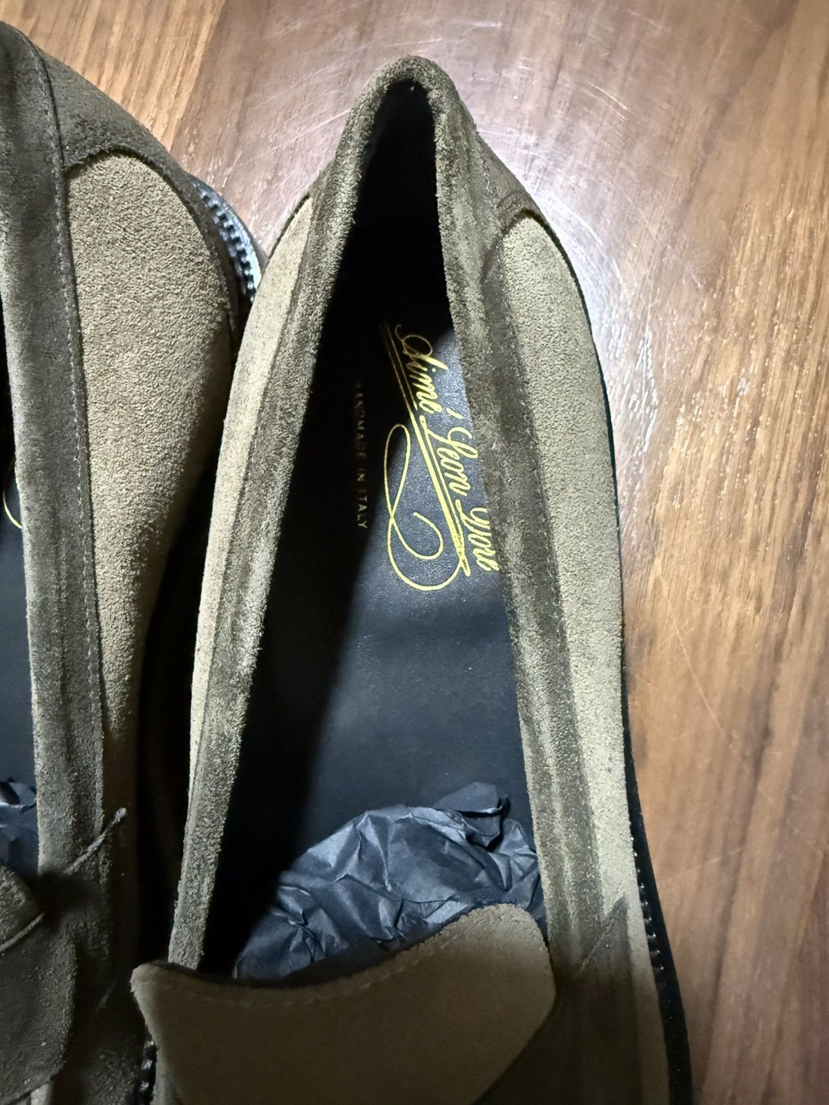Aime Leon Dore Aime Leon Dore Suede Queens Crest Loafer in “OLIVA” Size 11 Size US 11 / EU 44 - 6 Thumbnail