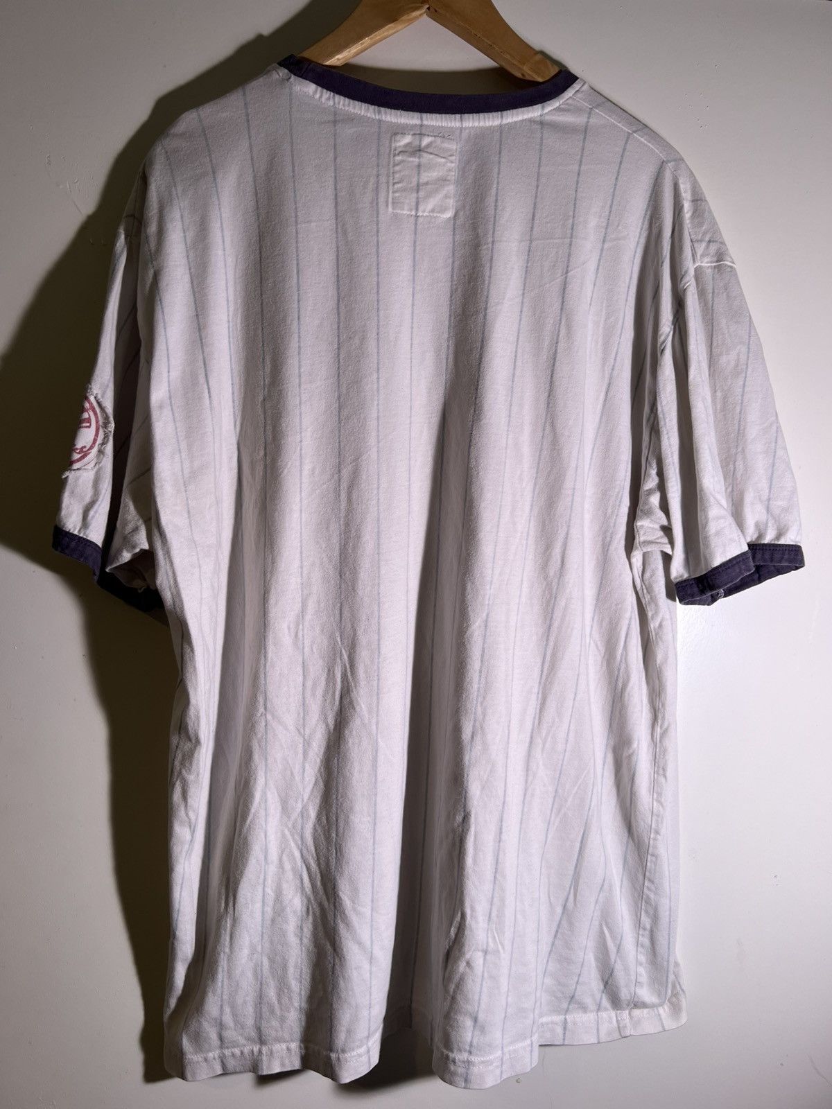 Vintage Y2K 2000’s Vintage New York Yankees Baseball Stripe T Shirt Size US XL / EU 56 / 4 - 2 Thumbnail