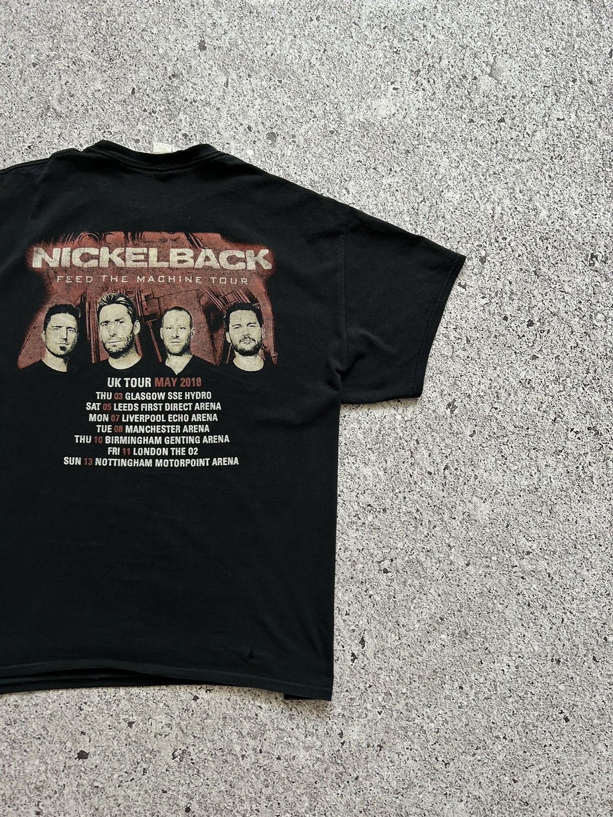 Band Tees Nickelback Feed The Machine UK Tour May 2018 T-Shirt Size US XXL / EU 58 / 5 - 8 Thumbnail