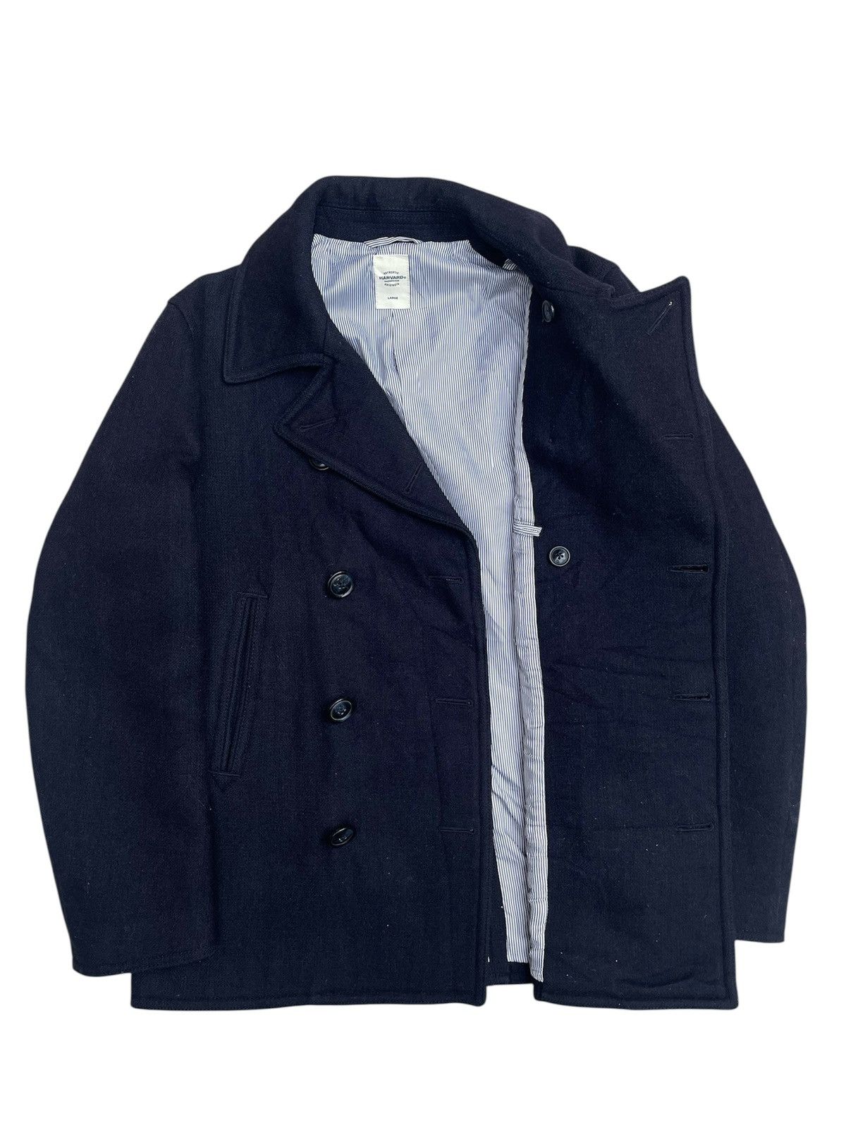Other Vintage Harvard Wool Navy Pea Coat Size US M / EU 48-50 / 2 - 3 Thumbnail