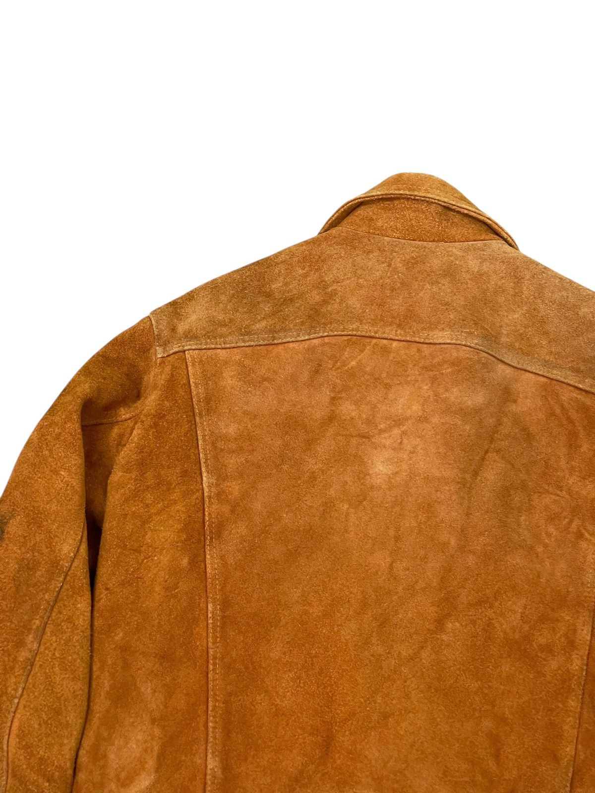 Vintage Suede Leather Jacket Vtg 90s Jordache Trucker Style 7🟩0 Size US M / EU 48-50 / 2 - 15 Thumbnail