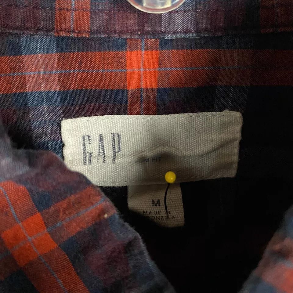 Gap Gap Button Down Shirt Men's Long Sleeve Plaid Multicolor M Size US M / EU 48-50 / 2 - 3 Thumbnail