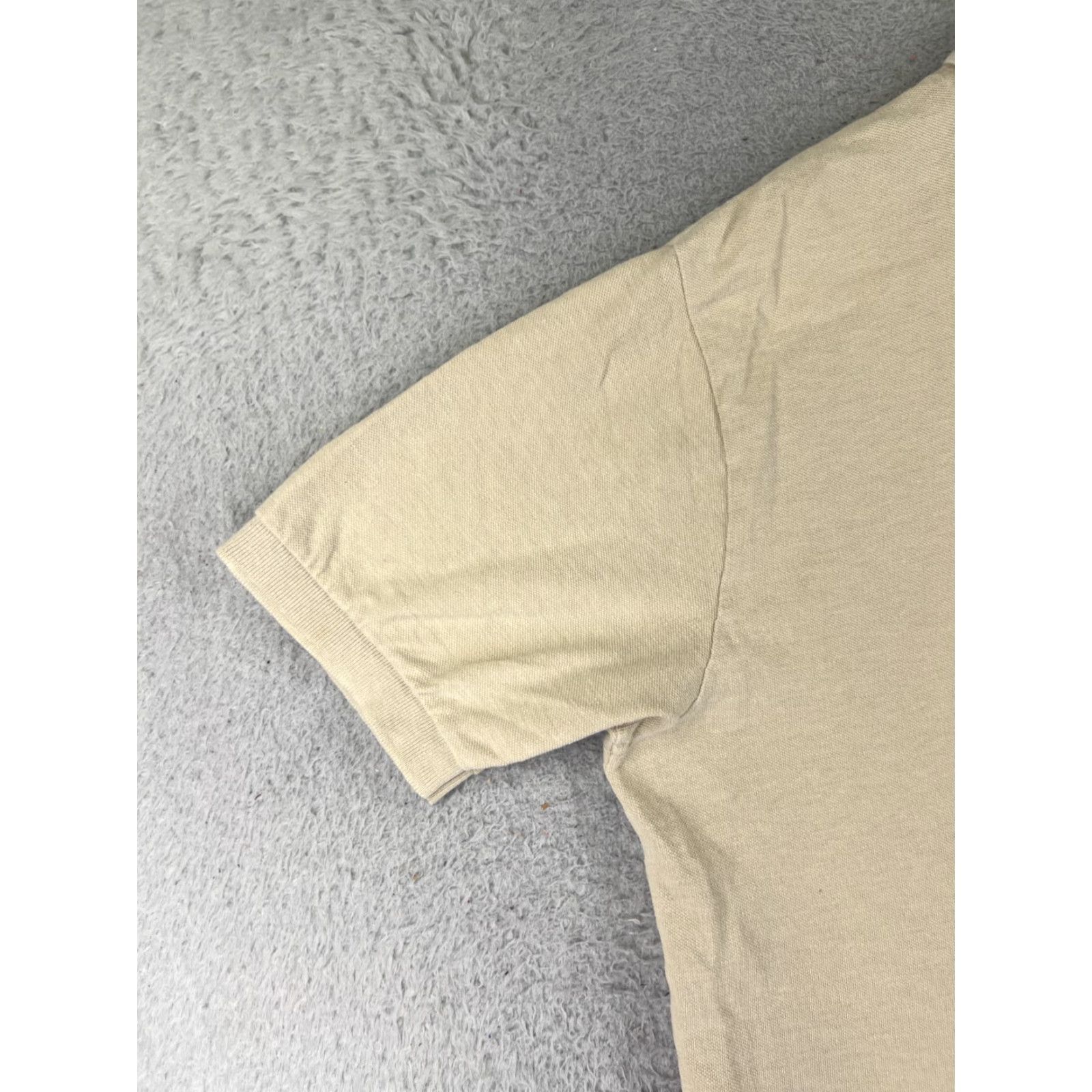 Ralph Lauren VINTAGE Ralph Lauren Polo Shirt Men XL Yellow 100% Cotton Knit Polo Short Sleeve Golf Ribbed Knit Logo Embroidered Classic Fit Baton? Size US XL / EU 56 / 4 - 3 Thumbnail