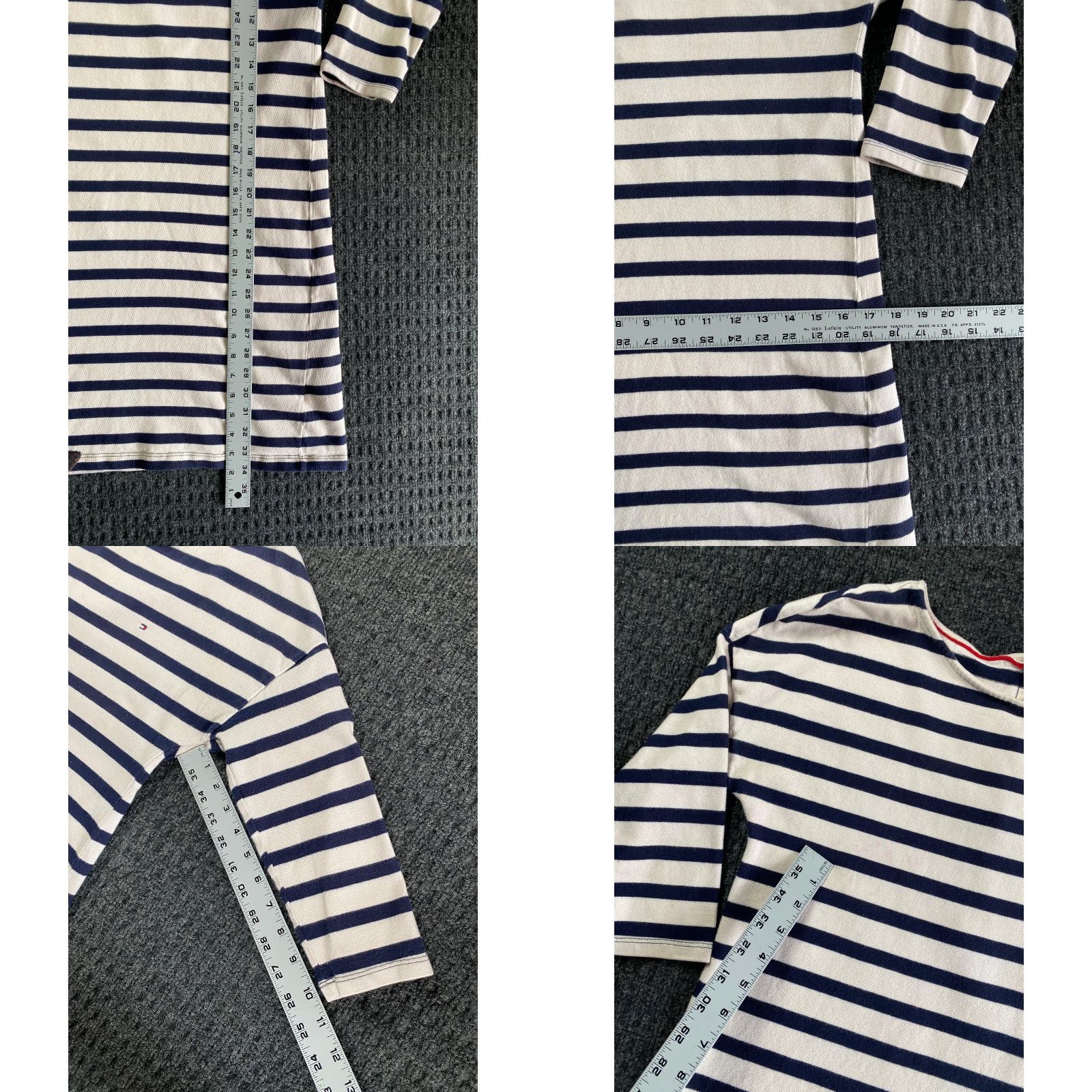 Tommy Hilfiger Tommy Hilfigier Dress Women’s 3/4 Sleeve Striped Blue White Round Neck S Size S / US 4 / IT 40 - 8 Thumbnail