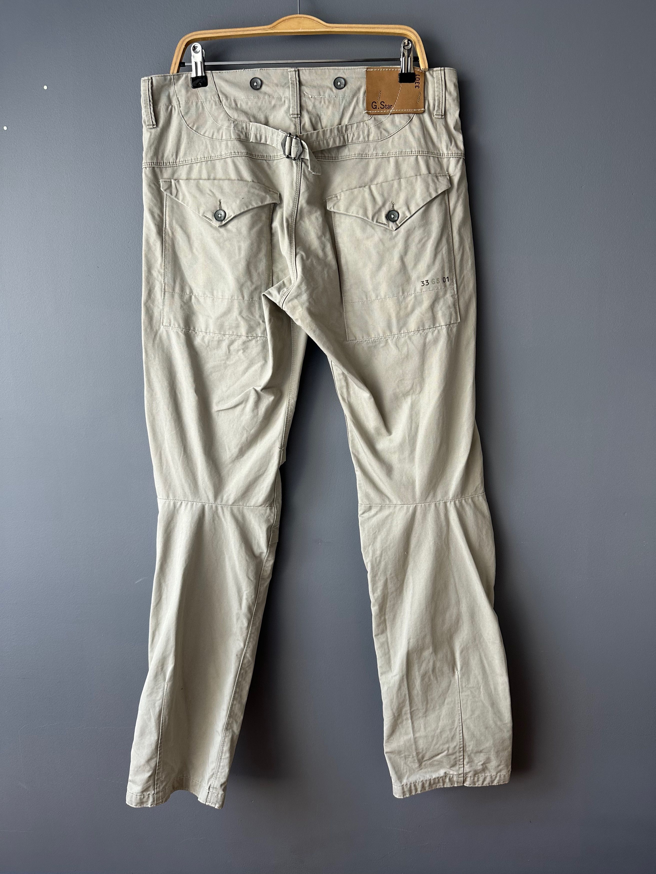 G-Star G-Star Cargo Army Lumber Straight Pants Trousers gray Size US 33 - 6 Thumbnail