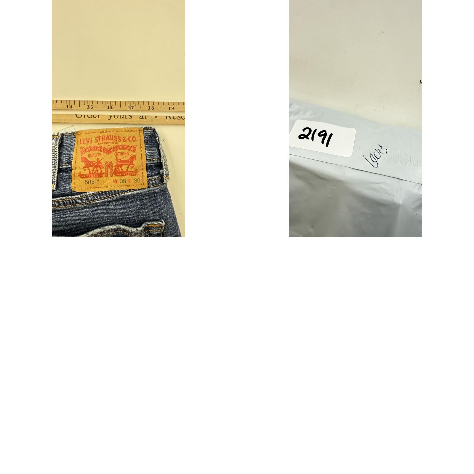 Levi's Levi's 505 Jeans Mens 38x30 Blue Denim Straight Leg Stretch Zip Fly Medium Wash Jeans Mens 38x30 Blue Denim Straight Leg Stretch Zip Fly Medium Wash Size US 38 / EU 54 - 8 Thumbnail