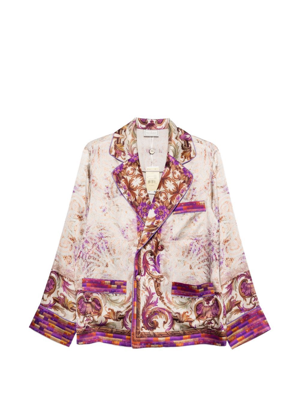 Pierre-Louis Mascia PRINTED SILK JACKET Size M / US 6-8 / IT 42-44 - 1 Thumbnail