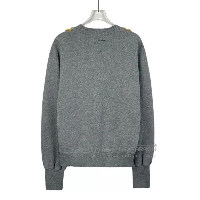 Burberry Burberry Gray Cotton Women's Sweatshirt. Size M / US 6-8 / IT 42-44 - 2 Thumbnail