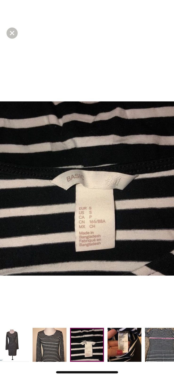 H&M H&M small bodycon striped dress Size S / US 4 / IT 40 - 3 Thumbnail