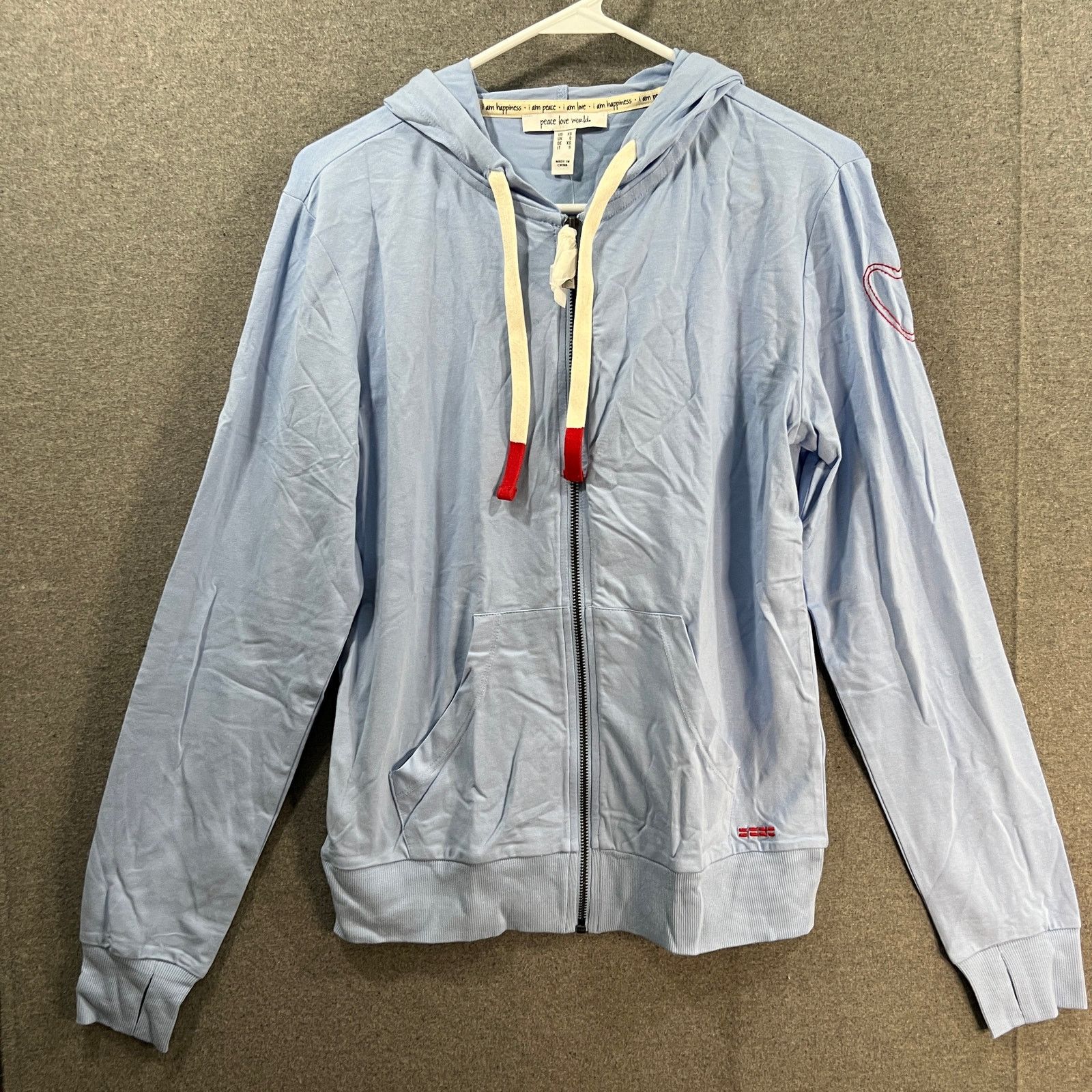 Other Peace Love World Women Hood Full Zip Blue ,Size XS Size XS / US 0-2 / IT 36-38 - 1 Thumbnail