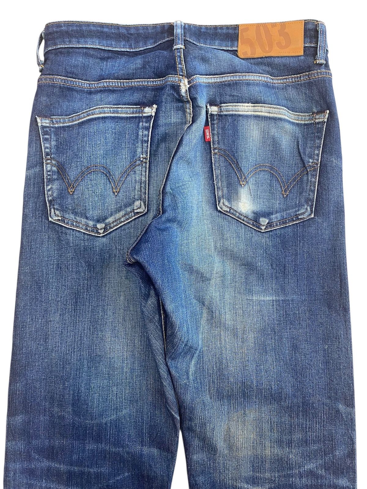 Edwin Edwin Whiskers Faded Wash Style Loose Jeans Size US 32 / EU 48 - 4 Thumbnail