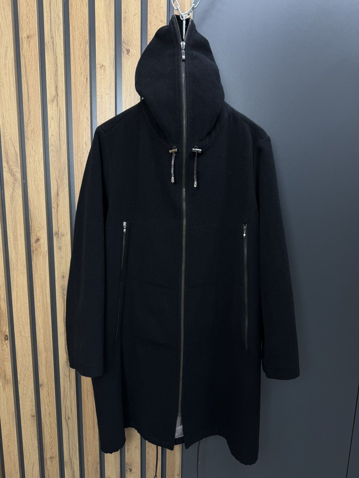 Other Pret Pour Partir Wool Cashmere Hooded Coat Size 42 Size M / US 6-8 / IT 42-44 - 2 Thumbnail