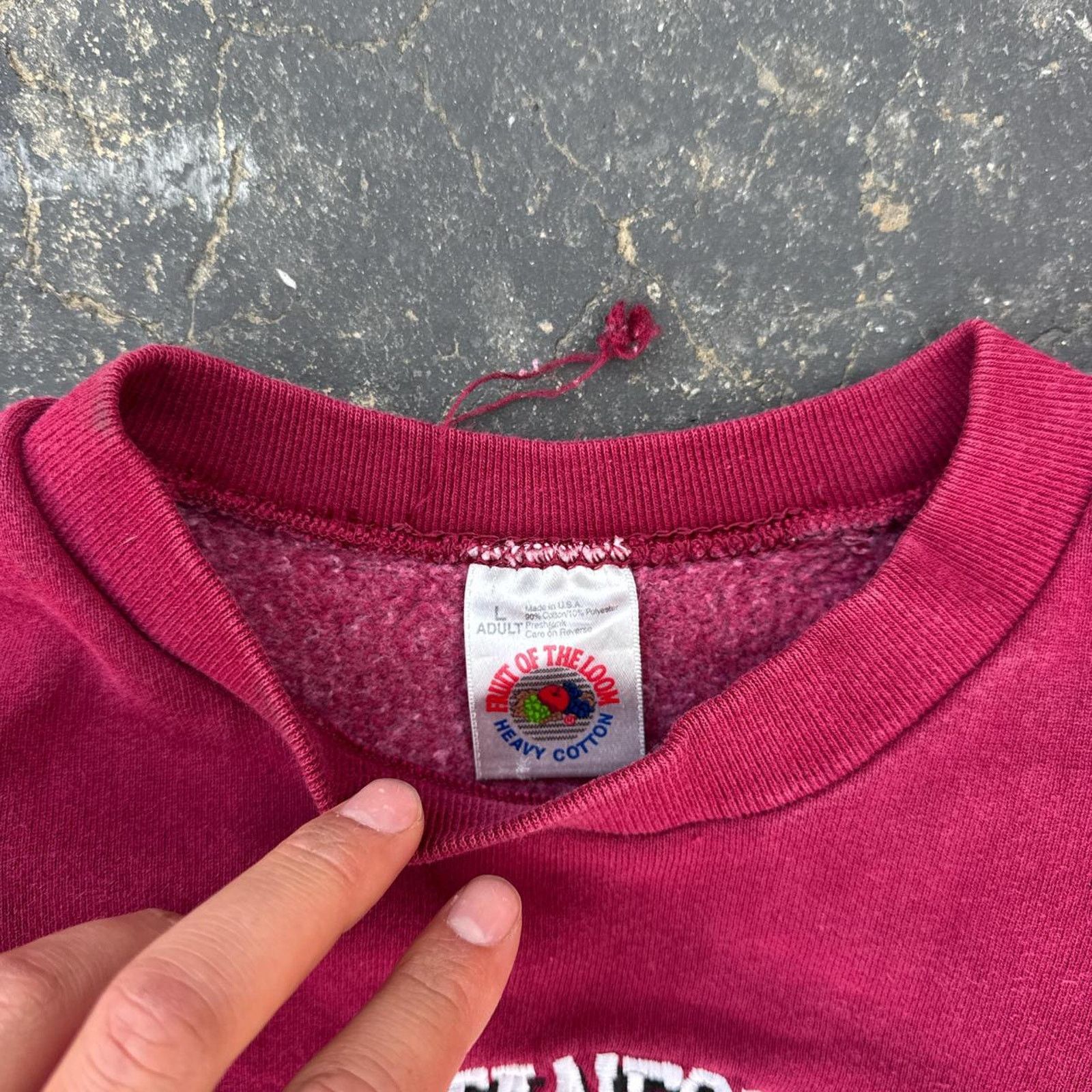 Fruit Of The Loom Vintage 90s Stanford Basketball Crewneck – Size Large Size US L / EU 52-54 / 3 - 4 Thumbnail