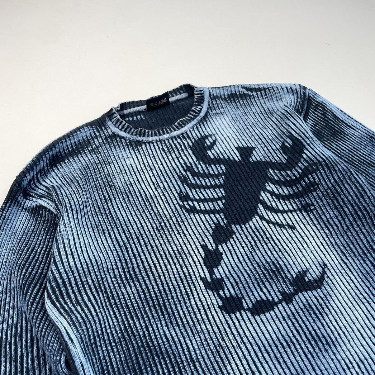 Japanese Brand × Vintage Vintage Y2K 00s Distressed Punk Sweater knit Size US L / EU 52-54 / 3 - 5 Thumbnail