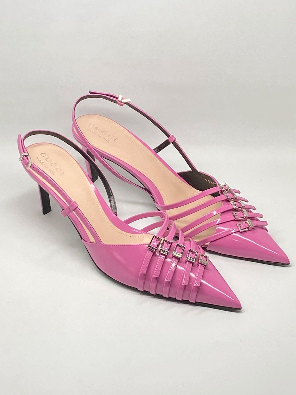 Gucci Gucci Seraphine 75MM Leather Slingback Pumps size 40 Size US 10 / IT 40 - 9 Thumbnail