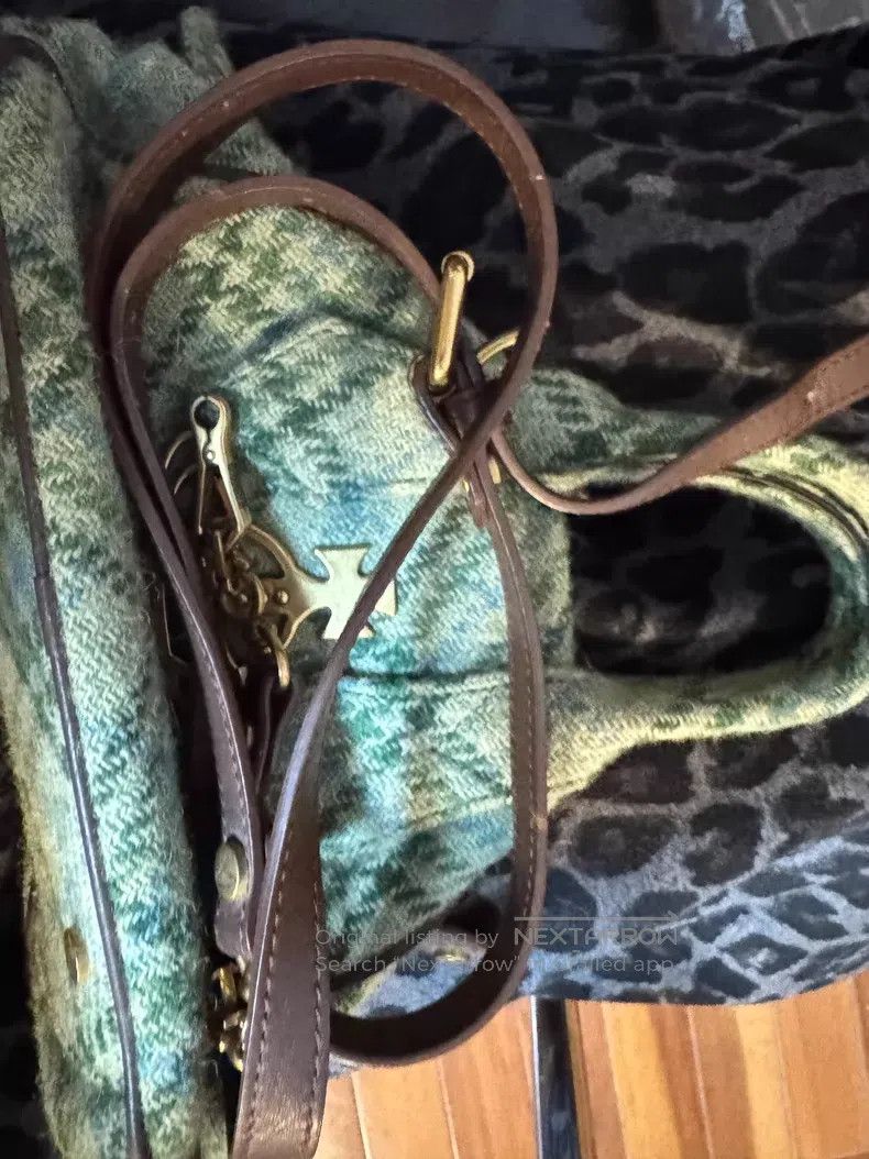 Vivienne Westwood Vivienne Westwood size os Green Plaid Wool Felt Bowling Bag Size ONE SIZE - 5 Thumbnail