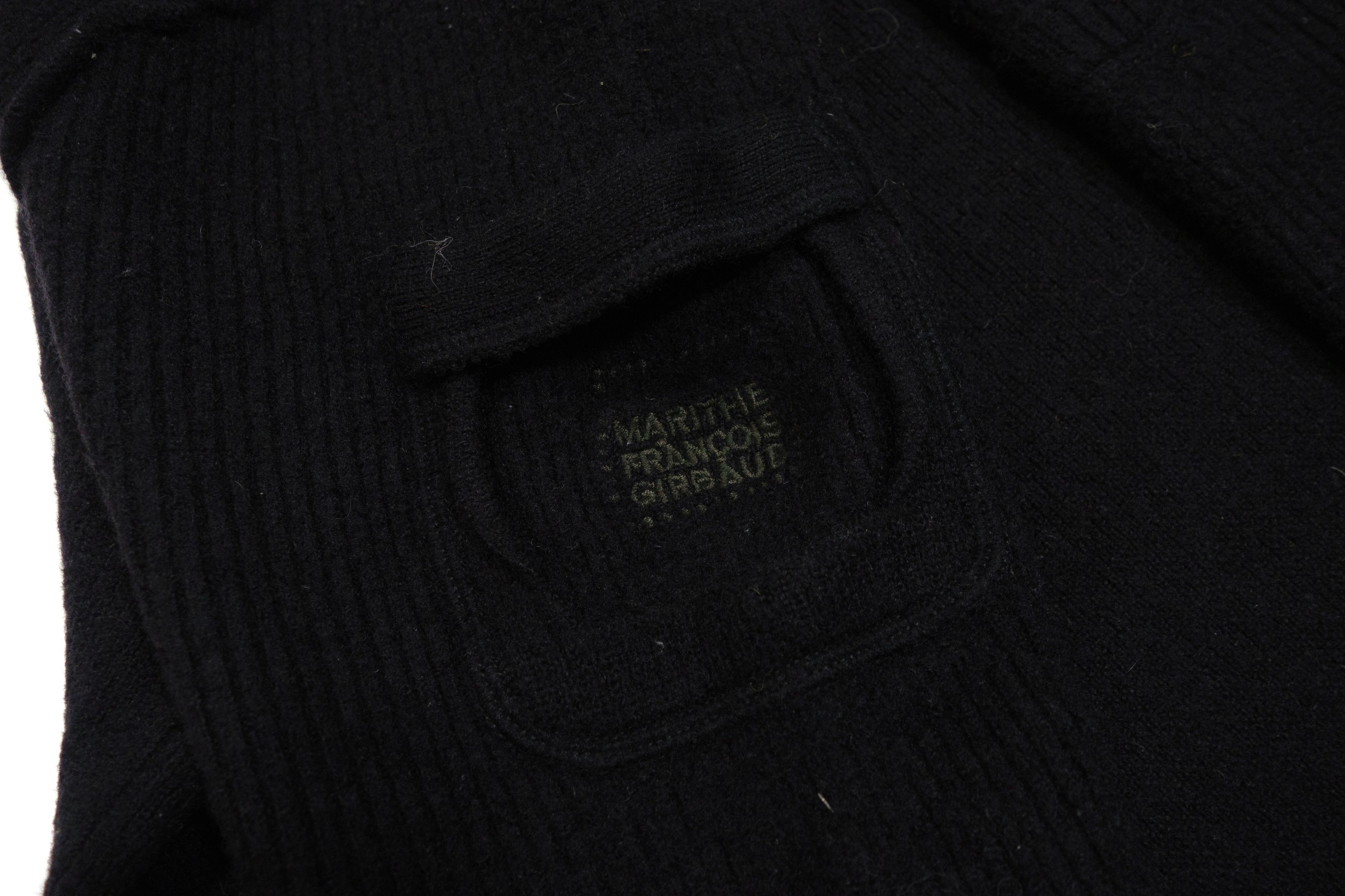 Marithe + Francois Girbaud 00s Cravatatakiller 100% Wool Utility High Neck Sweater Size L / US 10 / IT 46 - 7 Thumbnail