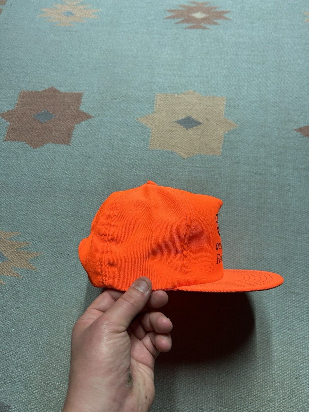 Vintage snapback hat Rhodes Inc ferndale Michigan blaze orange USA Size ONE SIZE - 8 Thumbnail