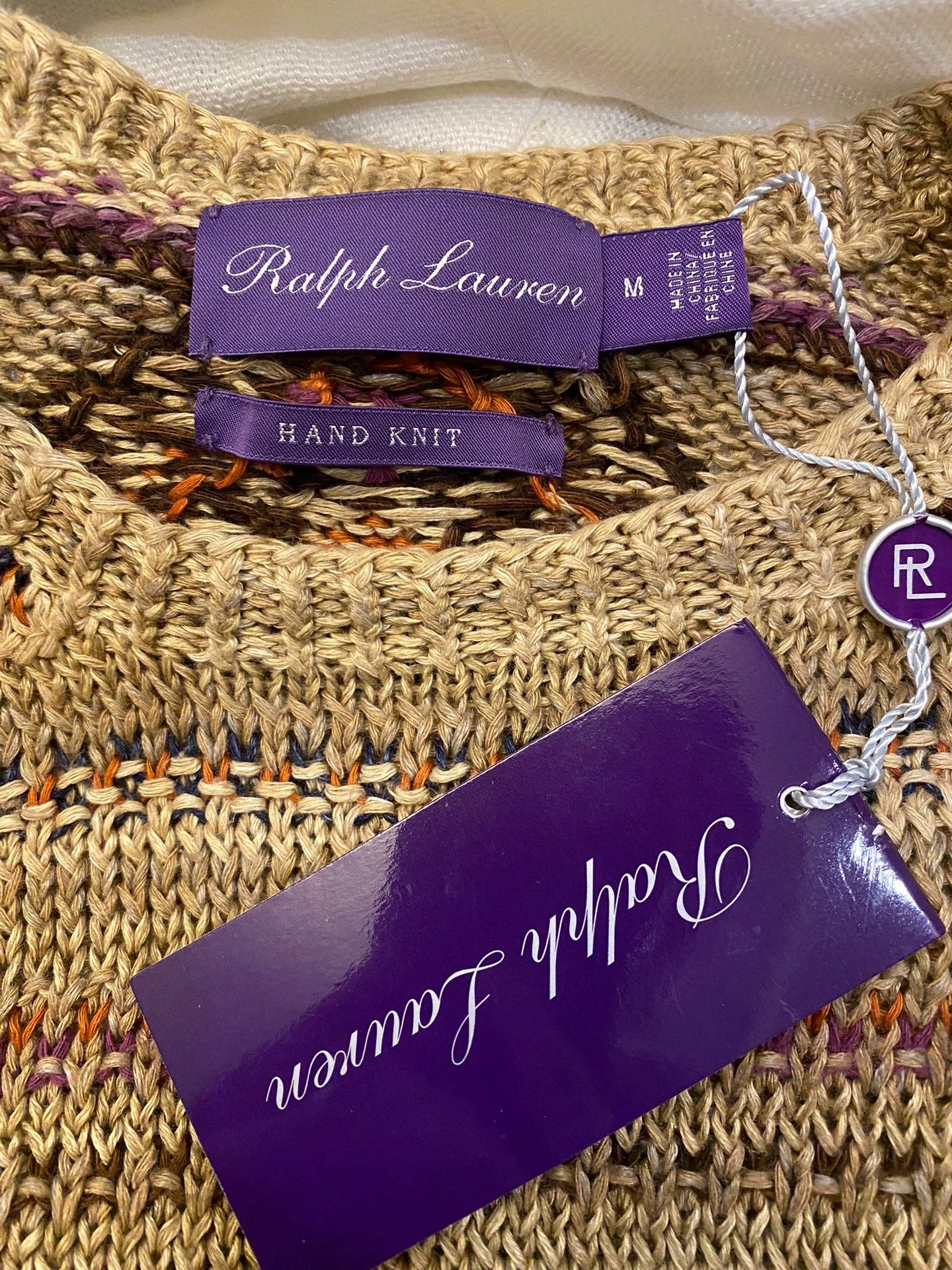 Polo Ralph Lauren Ralph Lauren RRL Purple Label Hand Knit Linen Silk Sweater M Size US M / EU 48-50 / 2 - 4 Thumbnail
