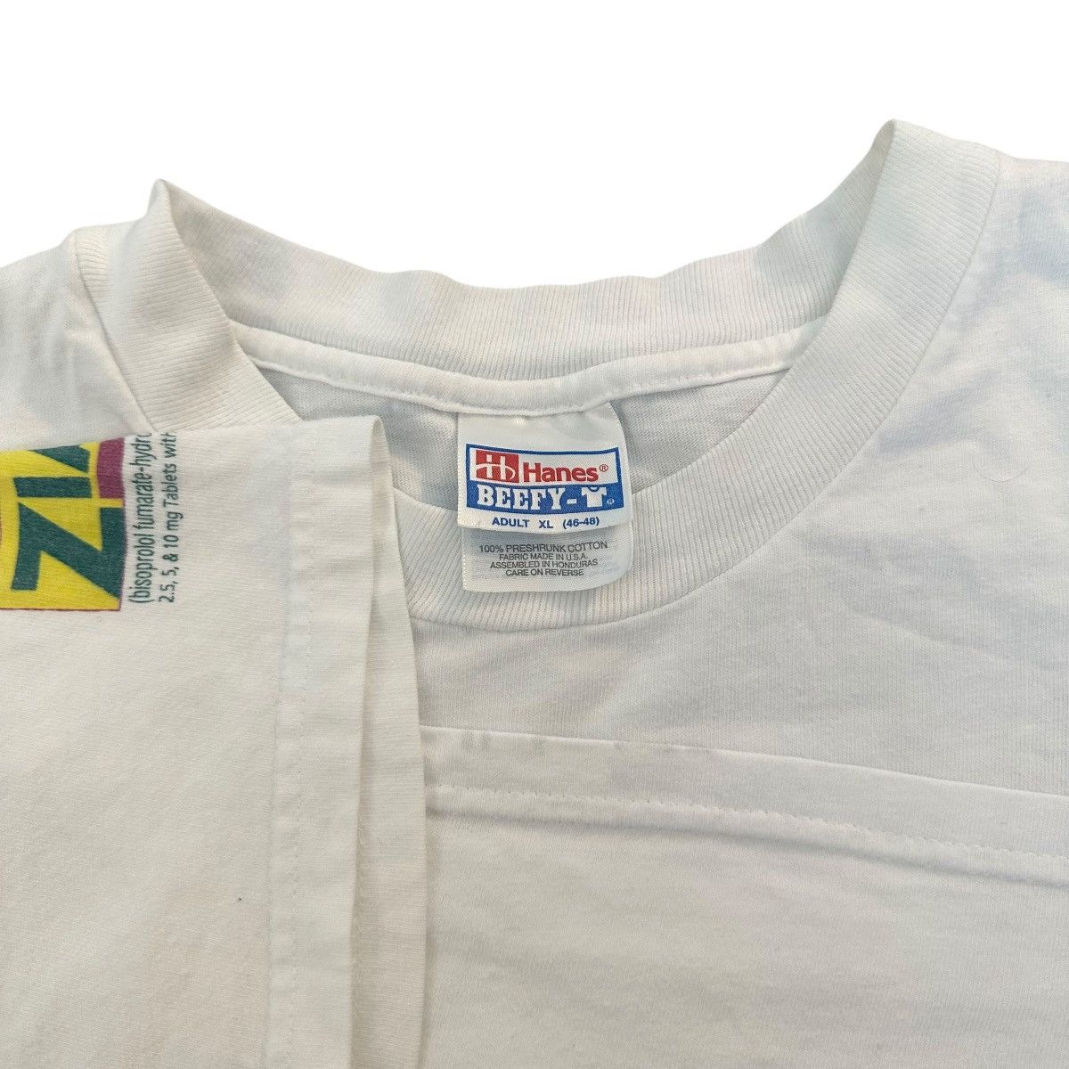 Hanes Vintage 1990s Ziac Ziactive pharmaceutical promo shirt XL Size US XL / EU 56 / 4 - 3 Thumbnail