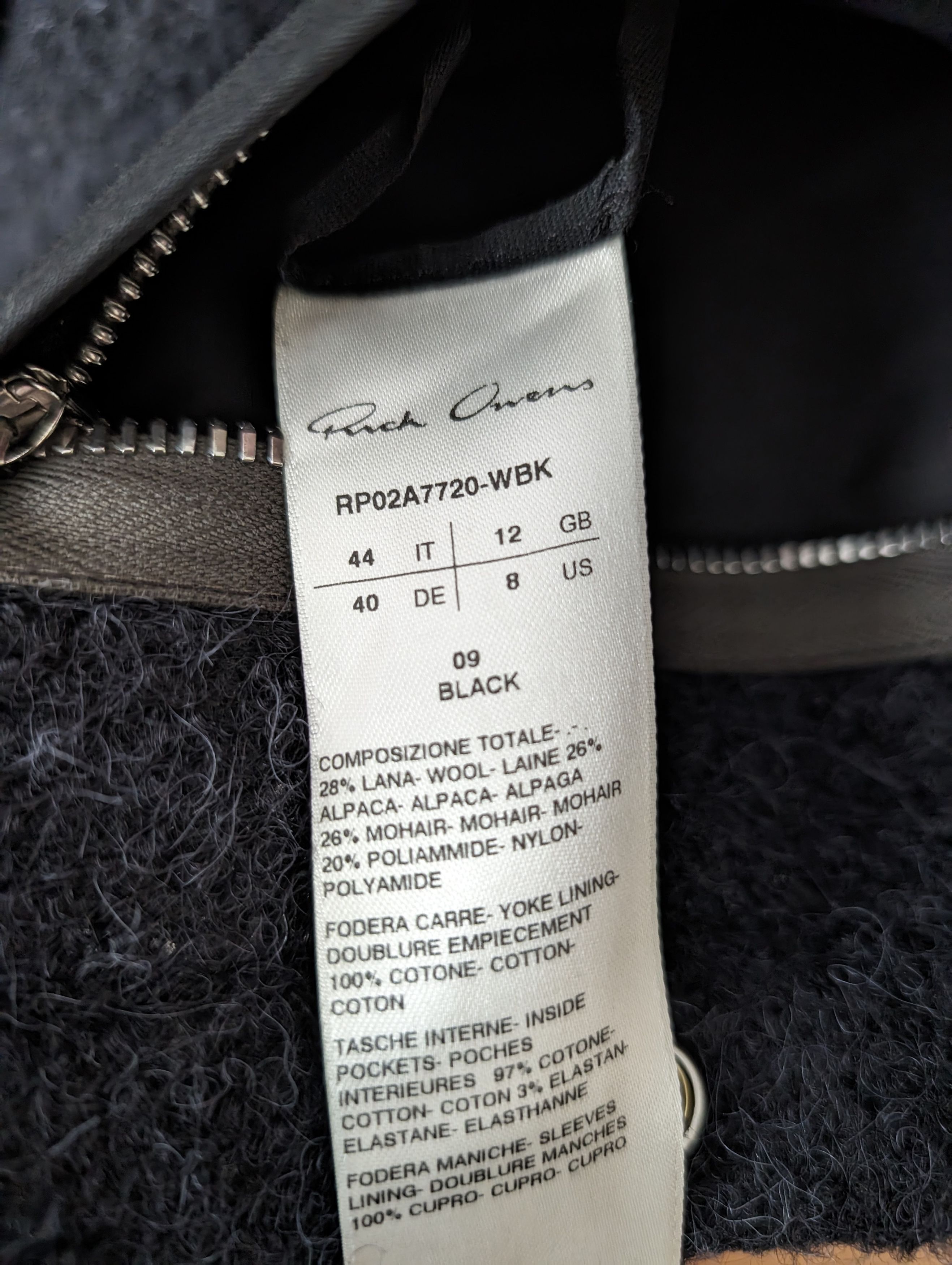 Rick Owens FW21 Alpaca/Mohair Outershirt Size US M / EU 48-50 / 2 - 12 Thumbnail