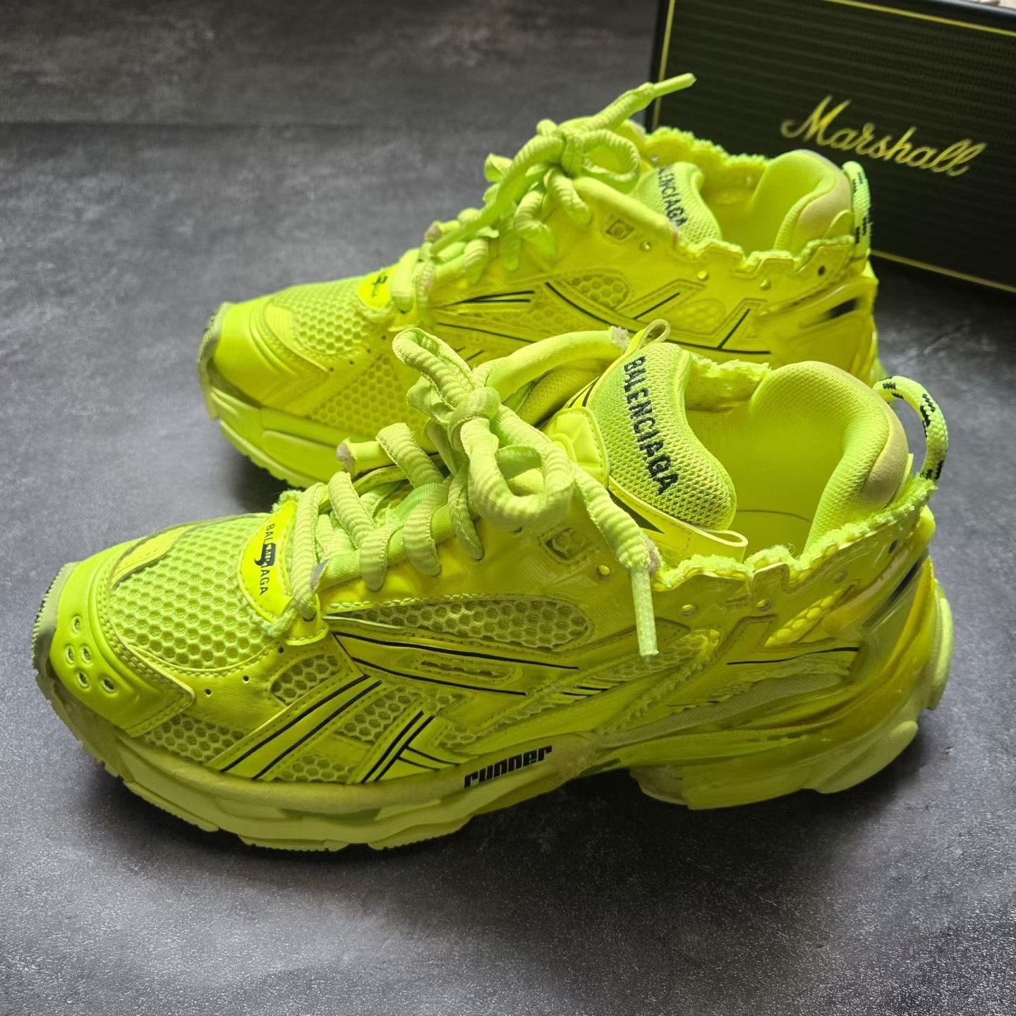 Balenciaga Balenciaga Running Yellow Lowtop Sneakers 38 Women Size US 7.5 / IT 37.5 - 1 Thumbnail