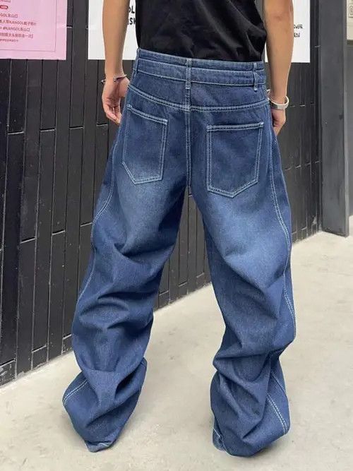 Other Washed Baggy Jeans Size US 34 / EU 50 - 3 Thumbnail