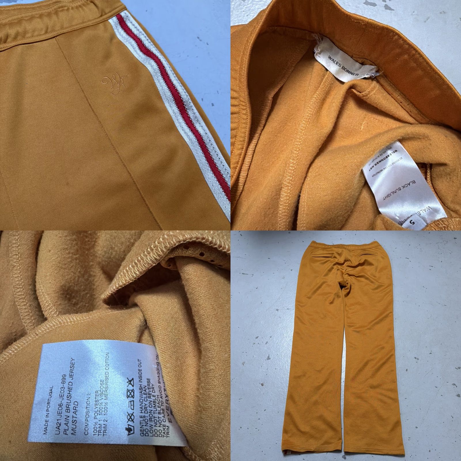Wales Bonner Wales Bonner Track Pants Plain Brushed Jersey Mustard Size 5 Unisex Adults Pants Mustard 70s 80s Vintage Athleisure Designer Track Mens Womens Size US S / EU 44-46 / 1 - 8 Thumbnail