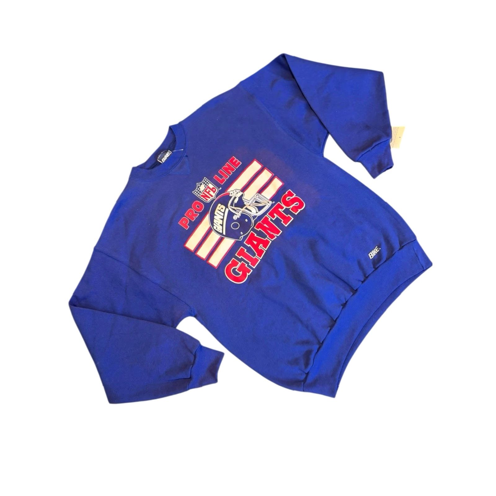 NFL VINTAGE Bike Pro Line 90s New York Giants Mens Blue Sweatshirt L NFL NWT DS Size US L / EU 52-54 / 3 - 4 Thumbnail