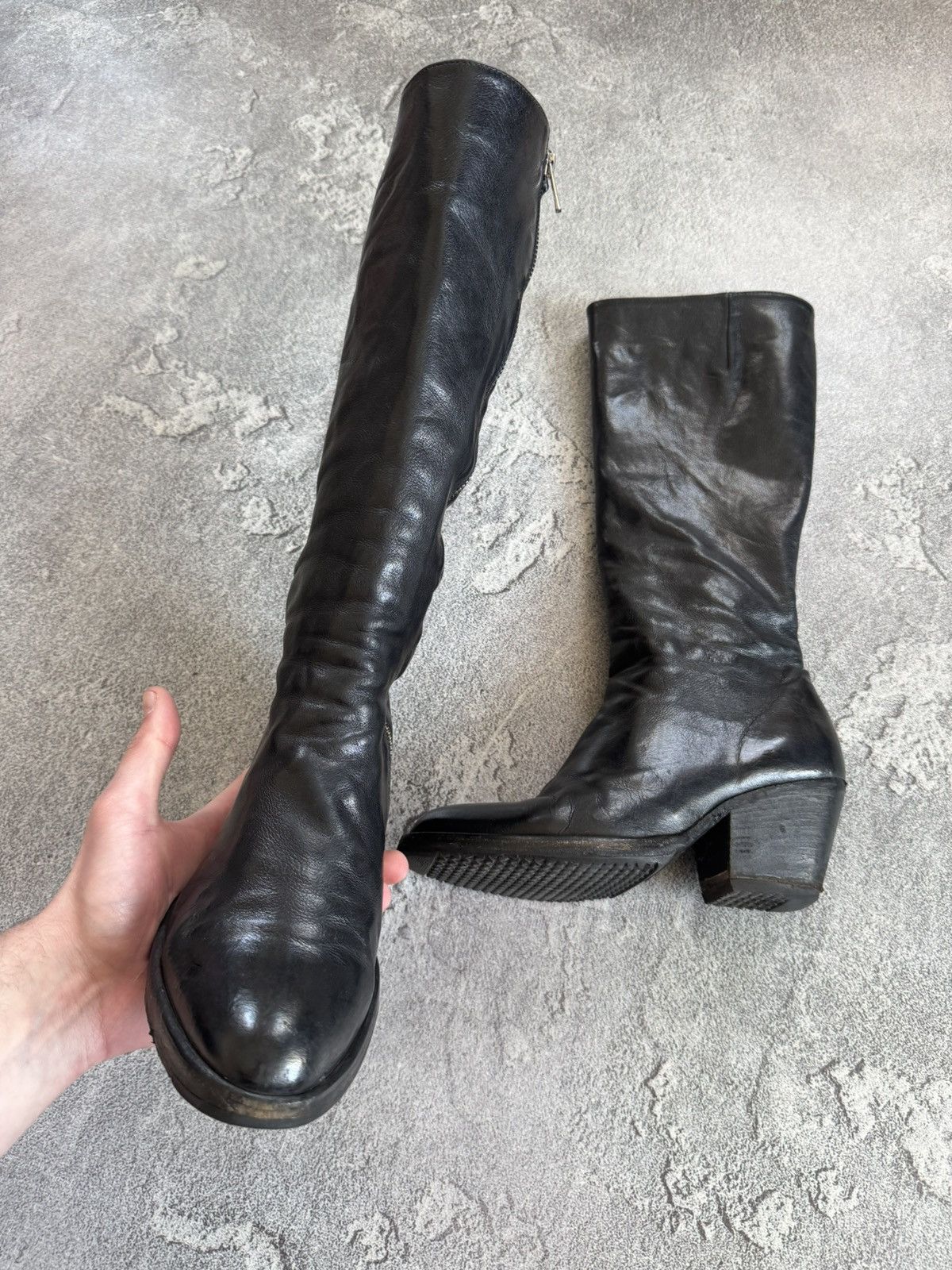 Officine Creative Officine Creative 37size leather knee high boots block heels Size US 7 / IT 37 - 6 Thumbnail