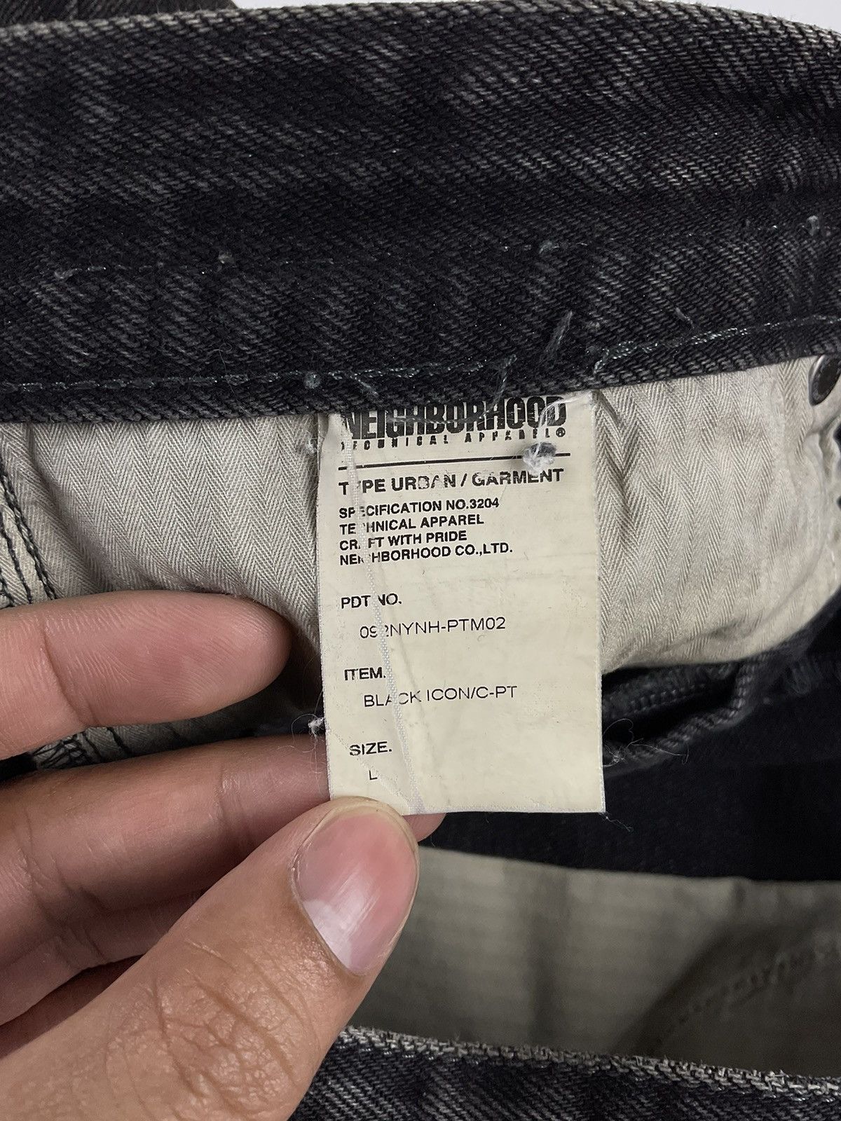 Neighborhood Neighborhood F/W'09 Black Icon Narrow Straight Denim Size US 34 / EU 50 - 14 Thumbnail