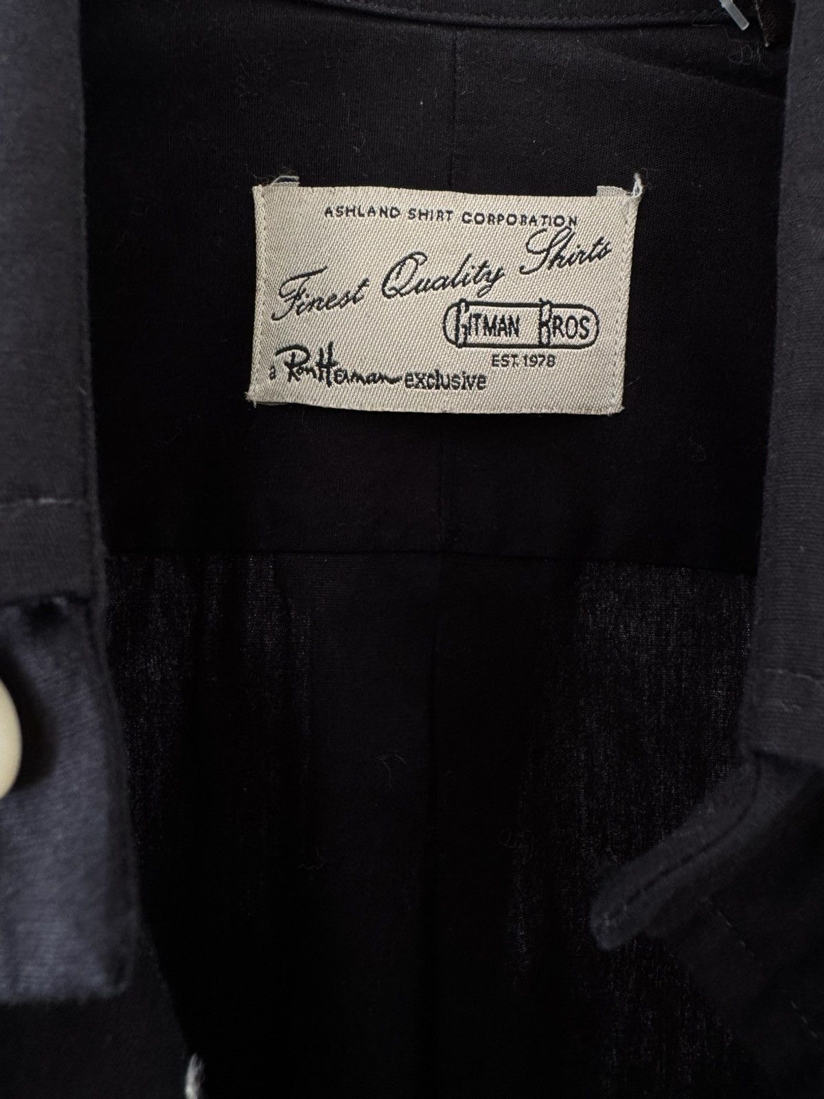 Gitman Bros. Gitman Bros x Ron Herman Black Shirt Size US S / EU 44-46 / 1 - 6 Thumbnail