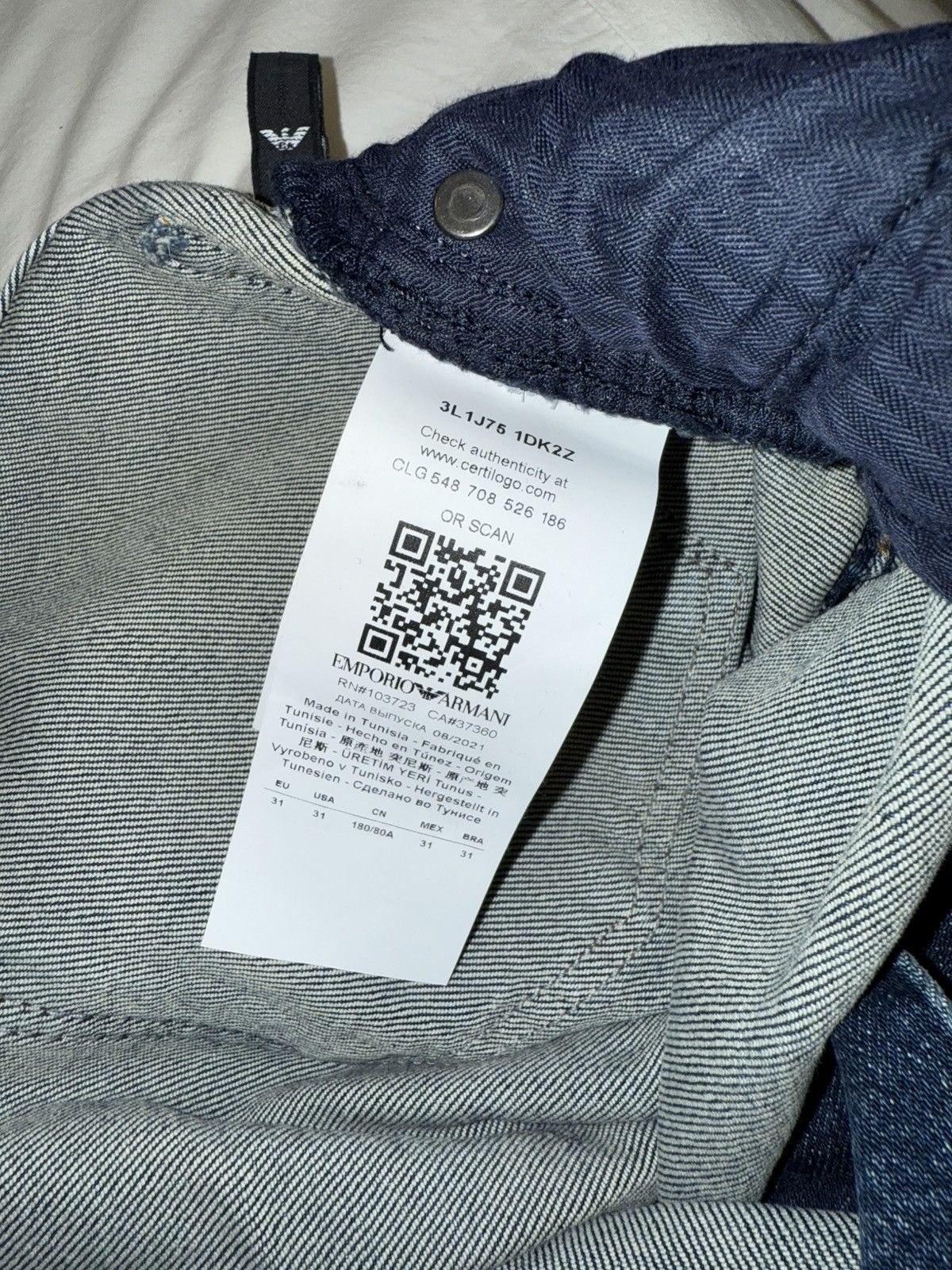 Emporio Armani Emporio Armani Jeans Size US 31 - 5 Thumbnail