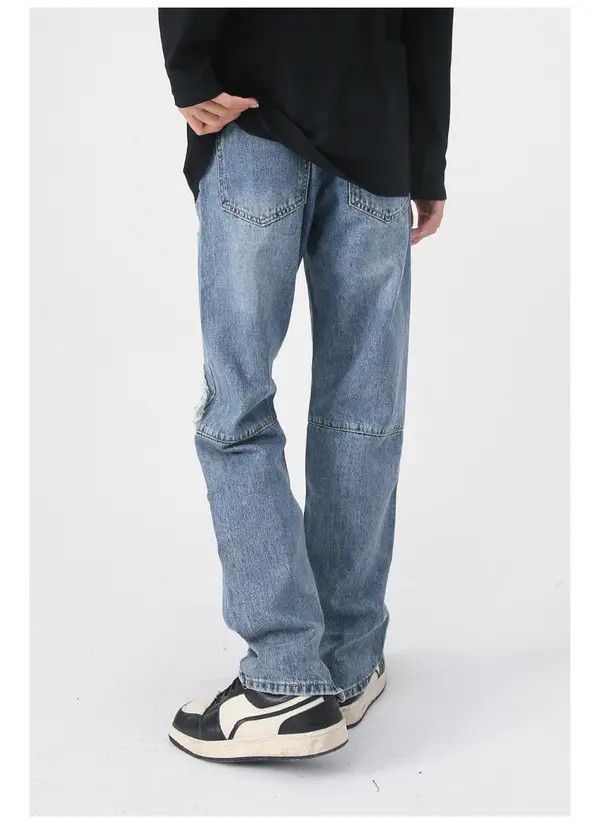 VIBE High street trend retro washed ripped jeans Size US 32 / EU 48 - 4 Thumbnail