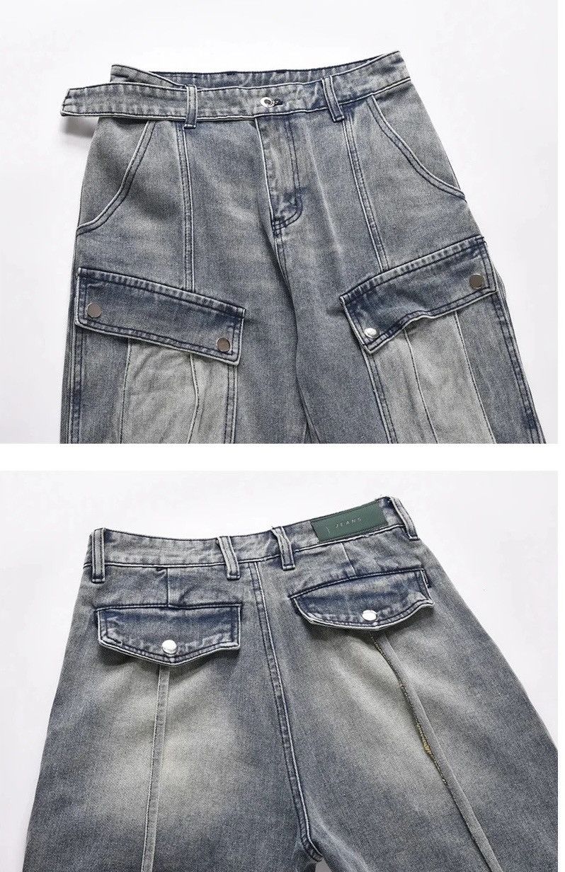 Japanese Brand × Jean Vintage street washed micro-flared jeans Size US 32 / EU 48 - 5 Thumbnail