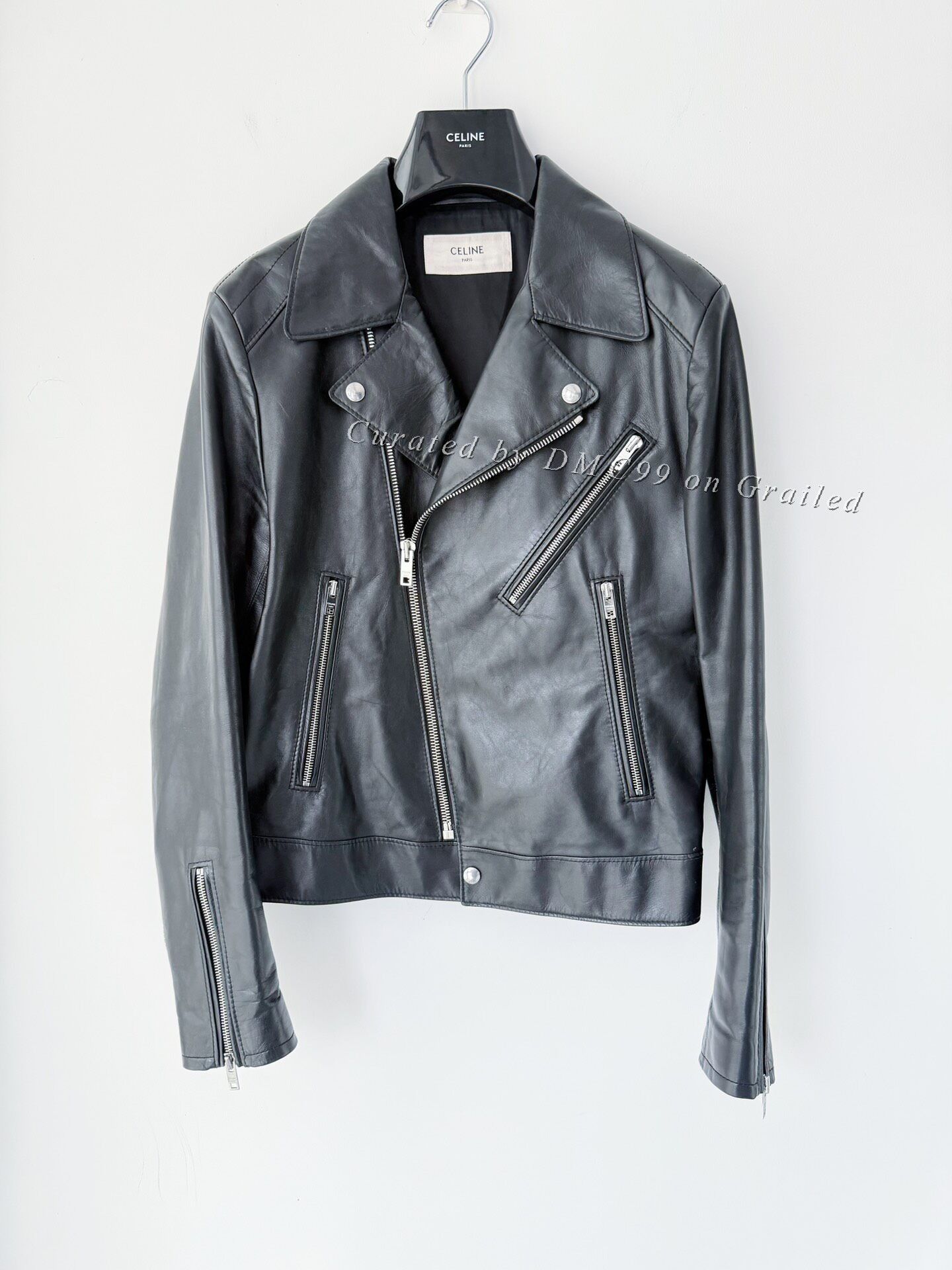 Celine × Hedi Slimane Christian Marclay SS19 Classic Leather Biker