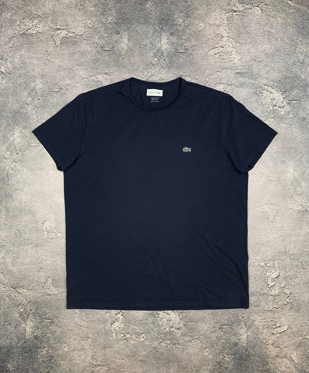 Lacoste Lacoste Men's Navy Blue Cotton Short Sleeve T-Shirt Size US XL / EU 56 / 4 - 1 Thumbnail