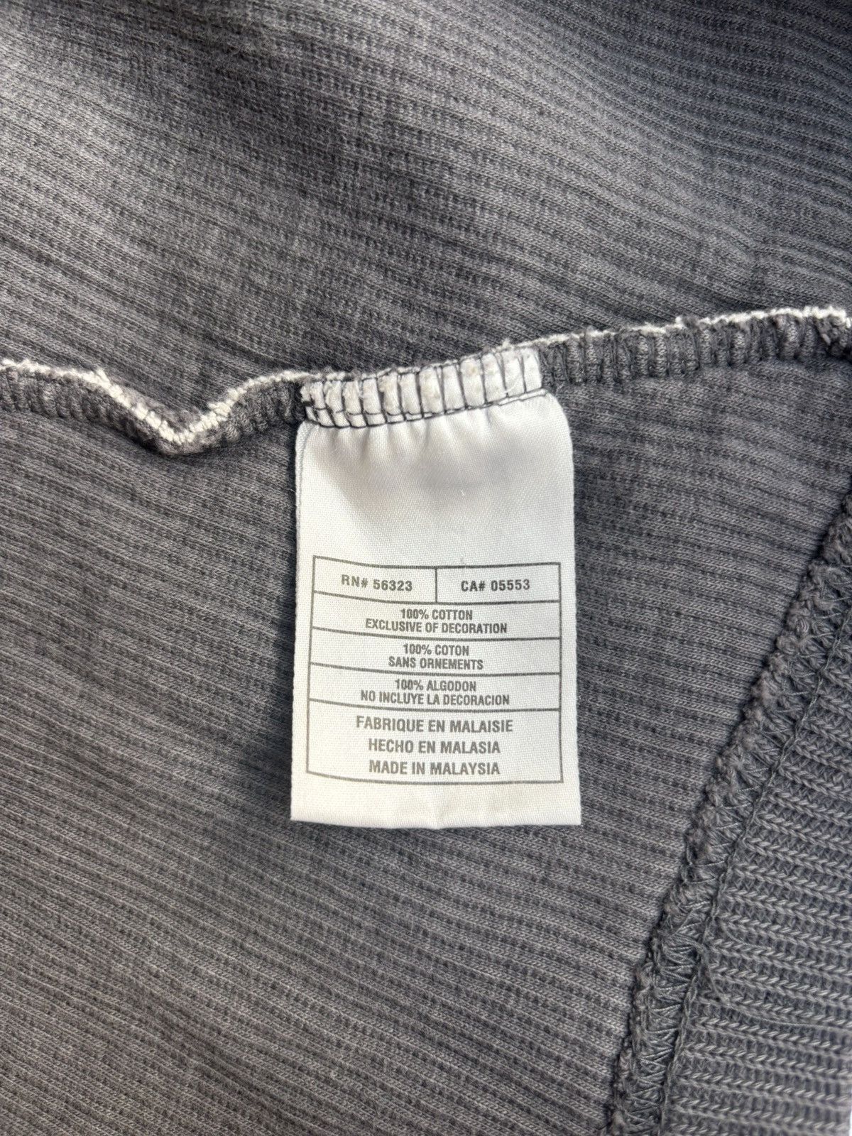 Nike Nike Gray Cotton Quarter Zip Sweatshirt Size US L / EU 52-54 / 3 - 5 Thumbnail