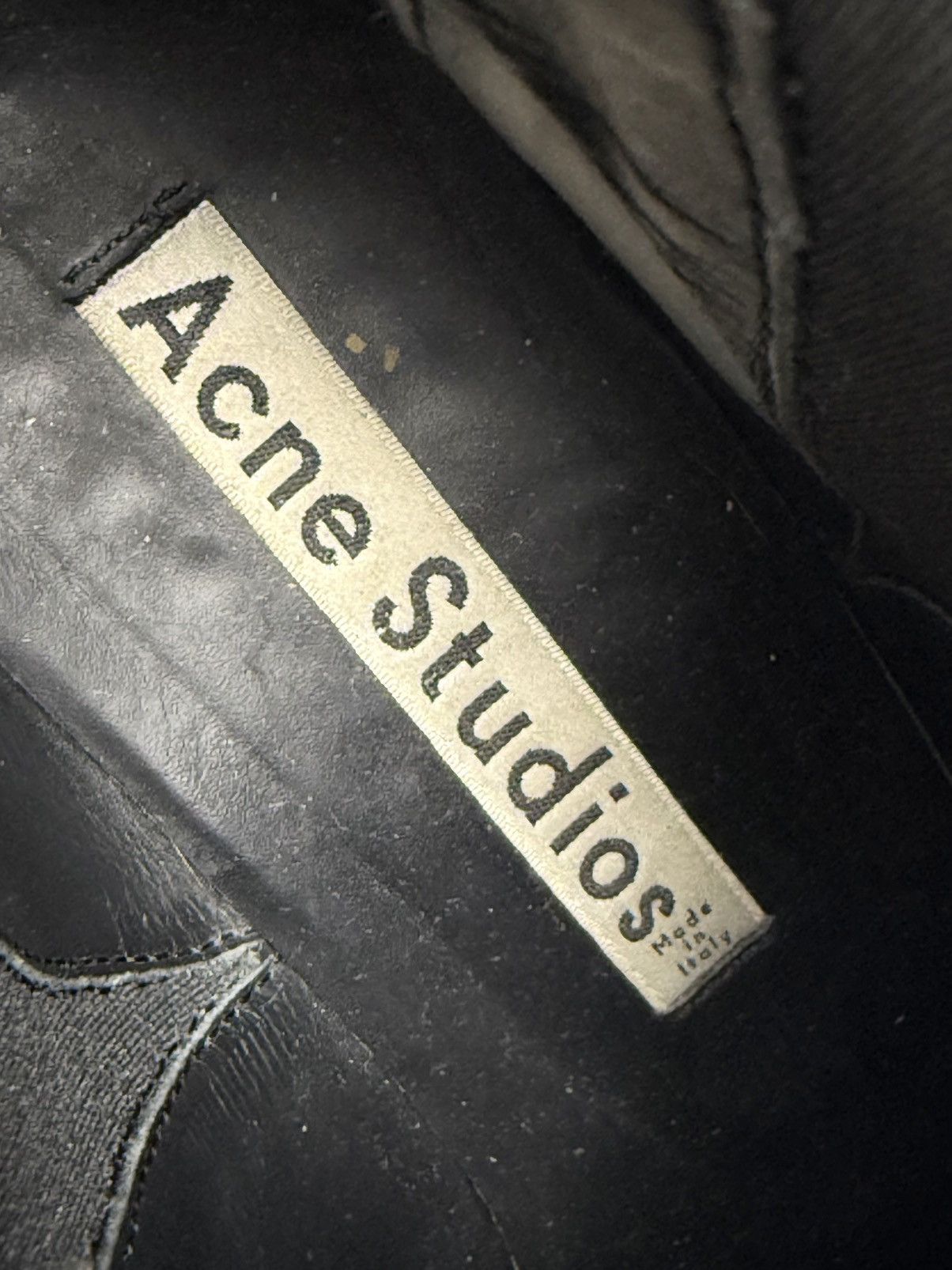 Acne Studios Acne Studios Jensen Black Leather Chelsea Boots Pointed Toe Size US 6 / IT 36 - 15 Thumbnail