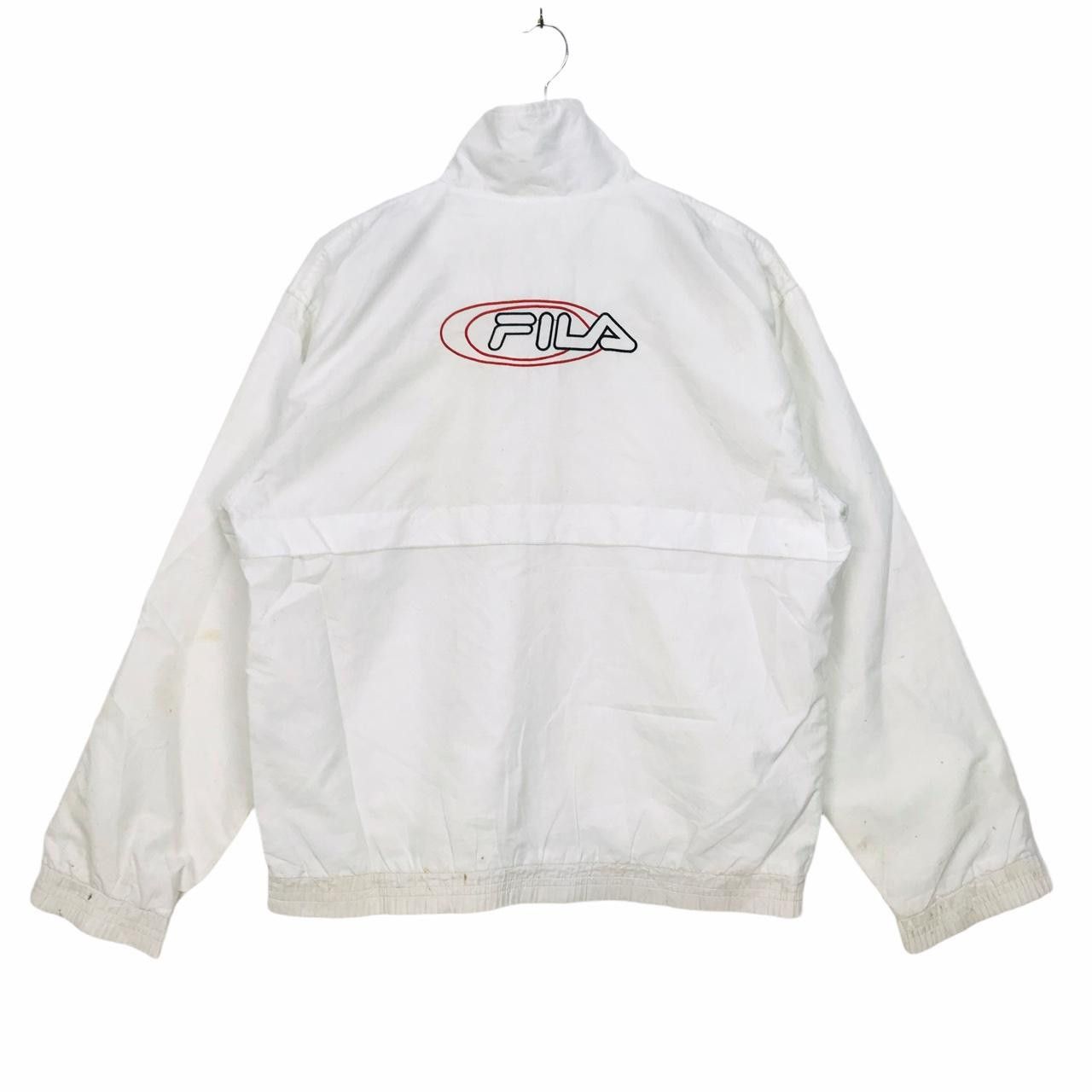 Fila Vtg FILA Zip Up Jacket Sweater Big Logo Spell Out Size US L / EU 52-54 / 3 - 3 Thumbnail
