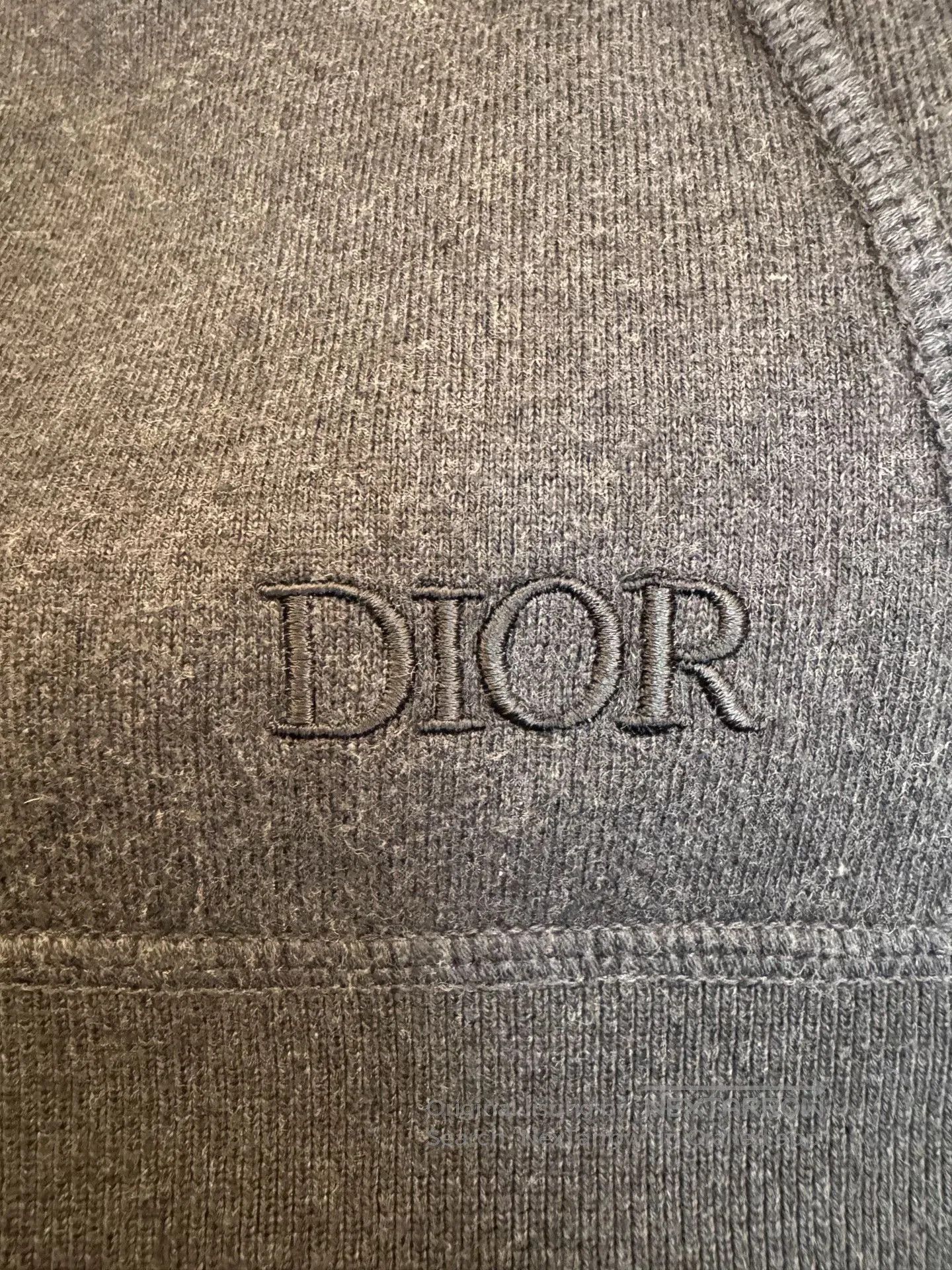 Dior DIOR Logo Wool Sweatshirt Jacket in Navy. Size US M / EU 48-50 / 2 - 5 Thumbnail