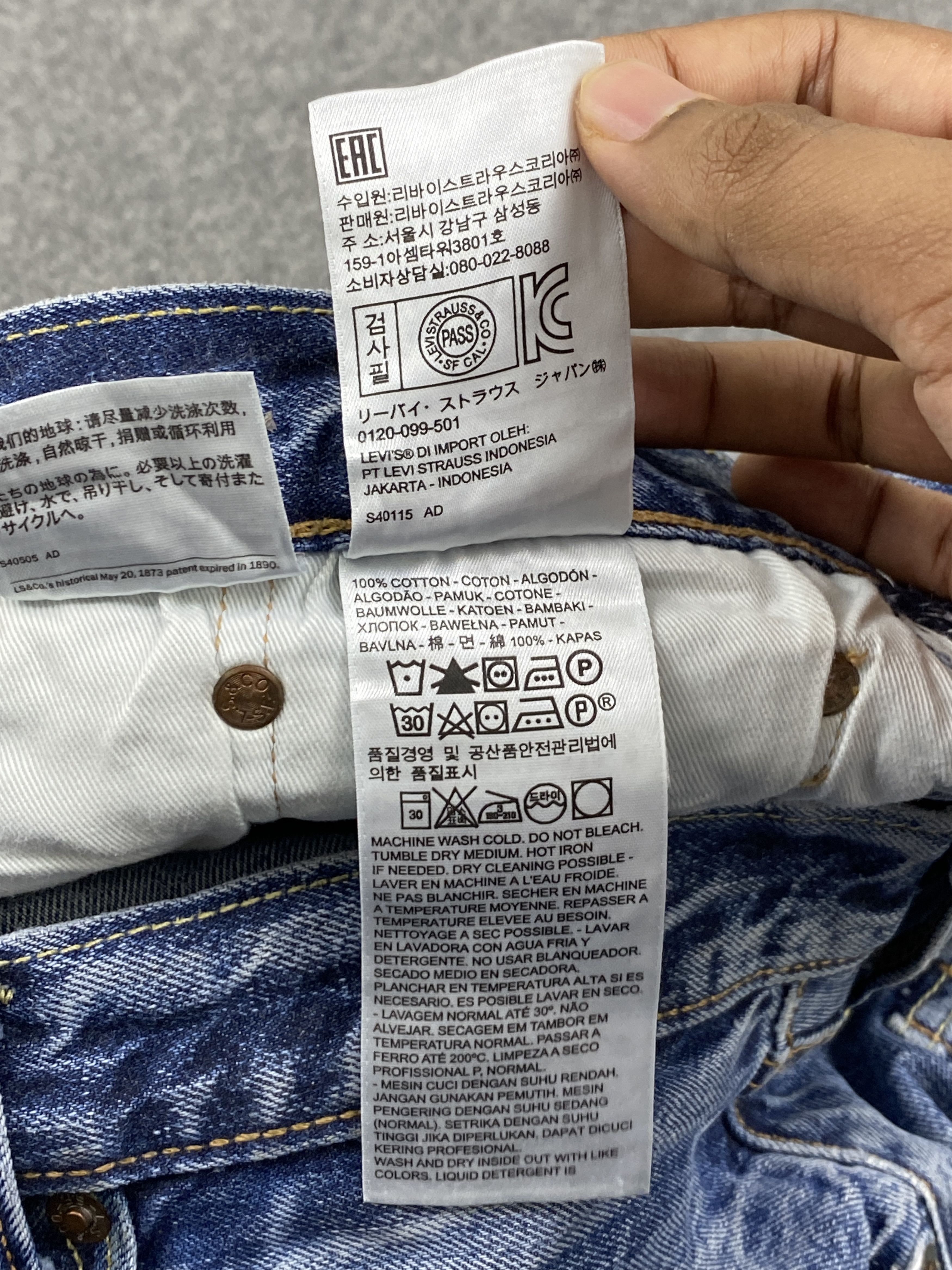 Levi's Vintage Levis 501 Distressed Jeans DP2798 Size US 38 / EU 54 - 8 Thumbnail