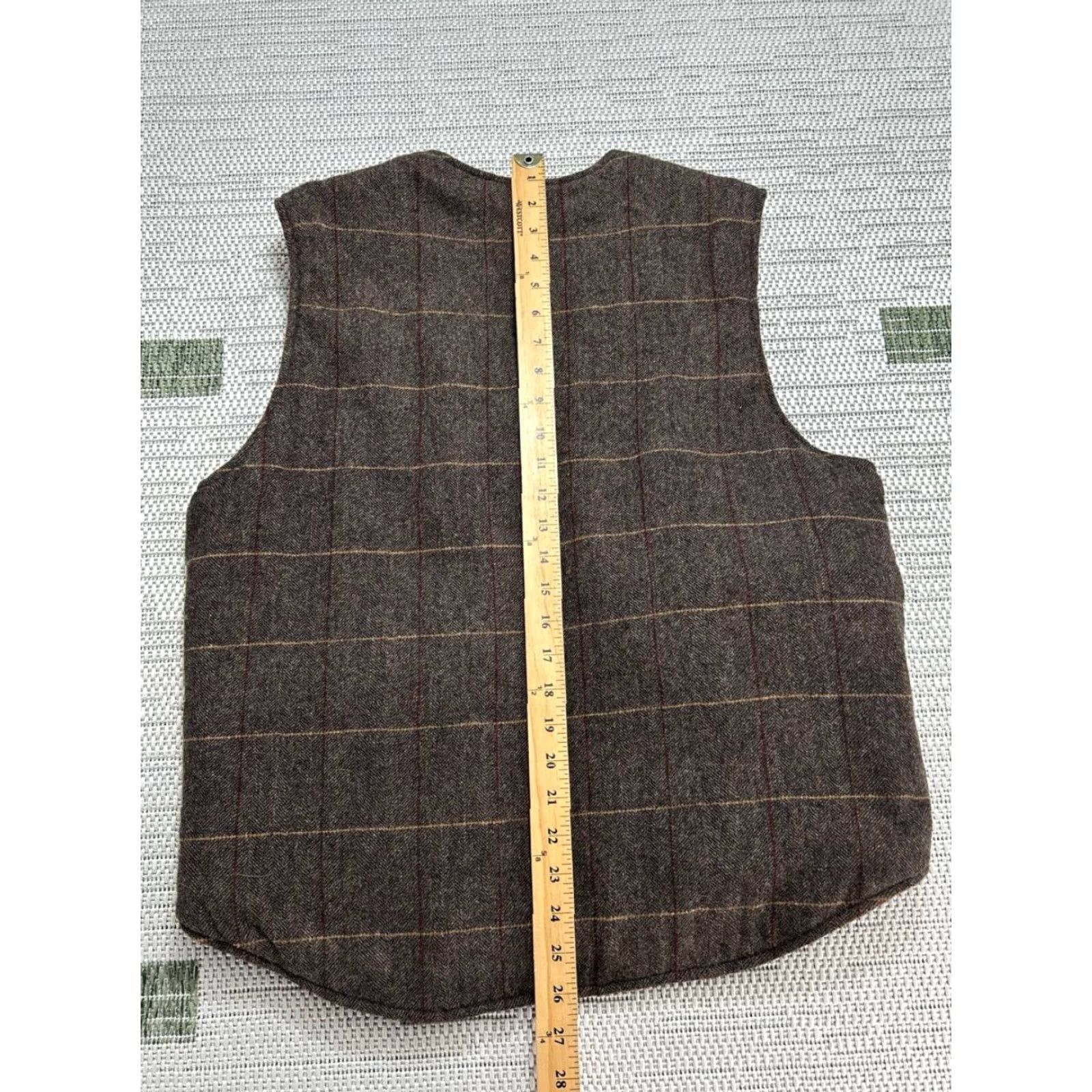Vintage Woolrich Wool Vest Mens M Brown Insulated Wool Outer Shell Zip Puffer Jacket Lining Polyester Size US M / EU 48-50 / 2 - 7 Thumbnail