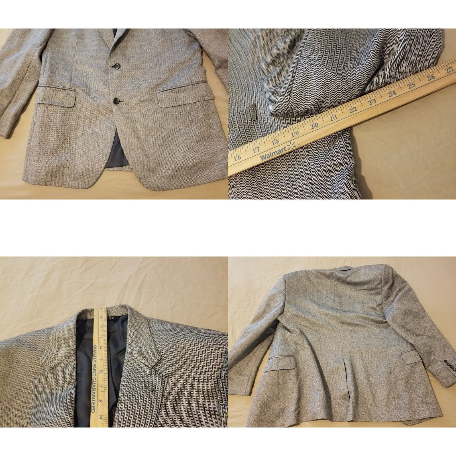 Jos. A. Bank Jos. A. Bank Silk Sports Jacket Blazer 41R Grey Gray Mens 3-in-1 Jacket Blazer Silk Gray Size 42R - 8 Thumbnail