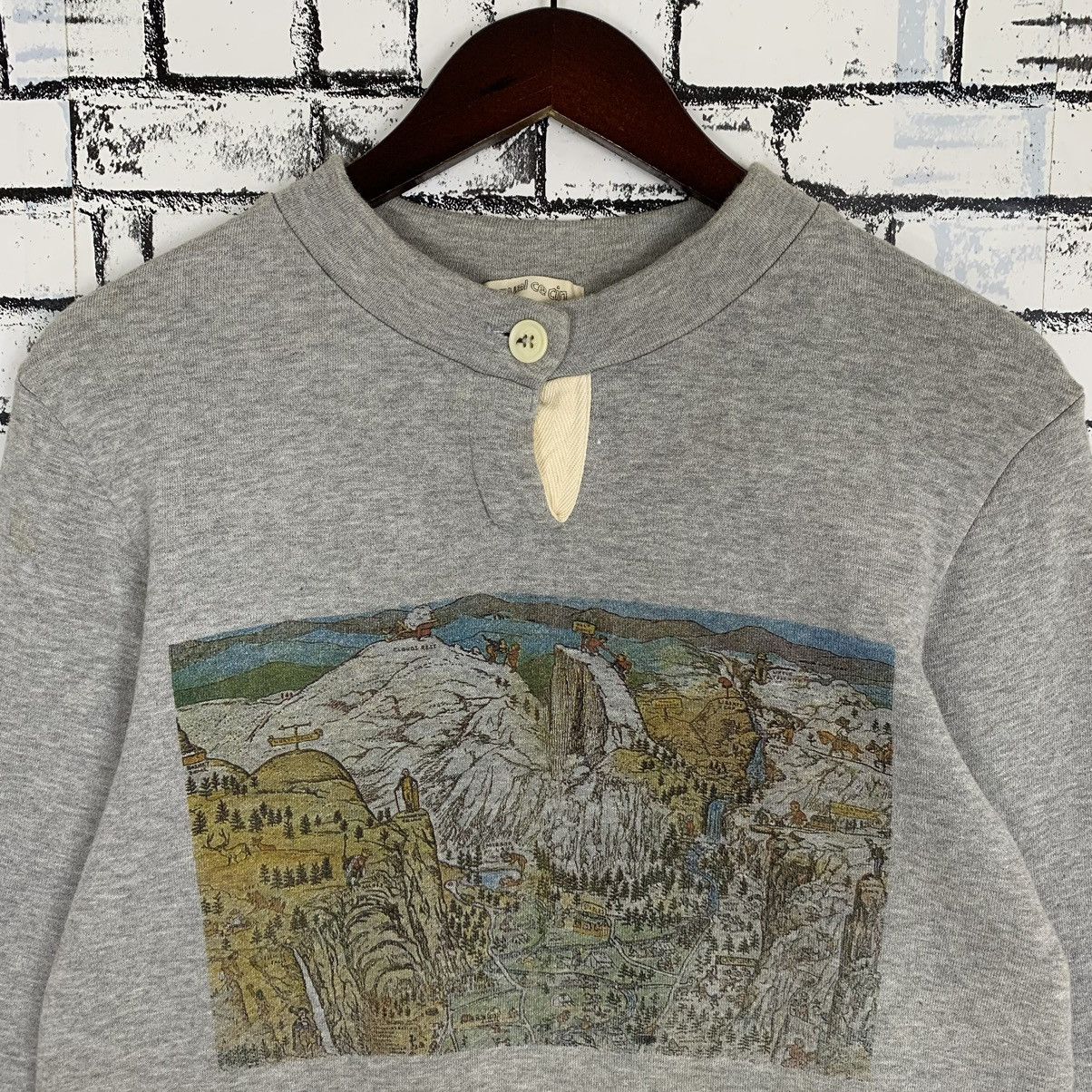 Vintage Vintage Graphic Art Design Hulf Zip Sweatshirt Size S / US 4 / IT 40 - 2 Thumbnail