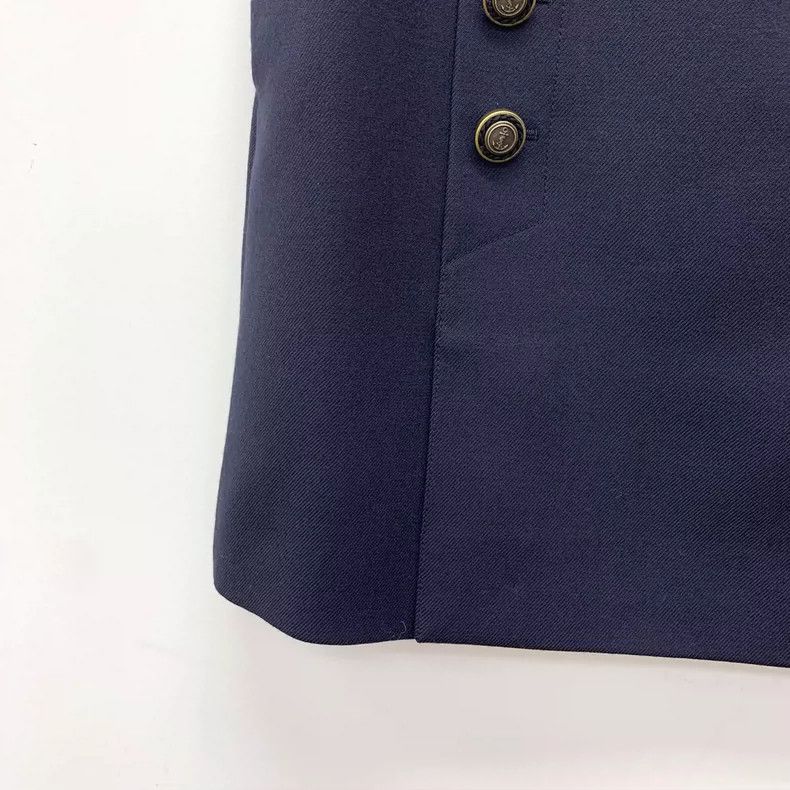 Saint Laurent Paris Saint Laurent Paris size M Dark blue wool double-breasted Size 23" - 4 Thumbnail